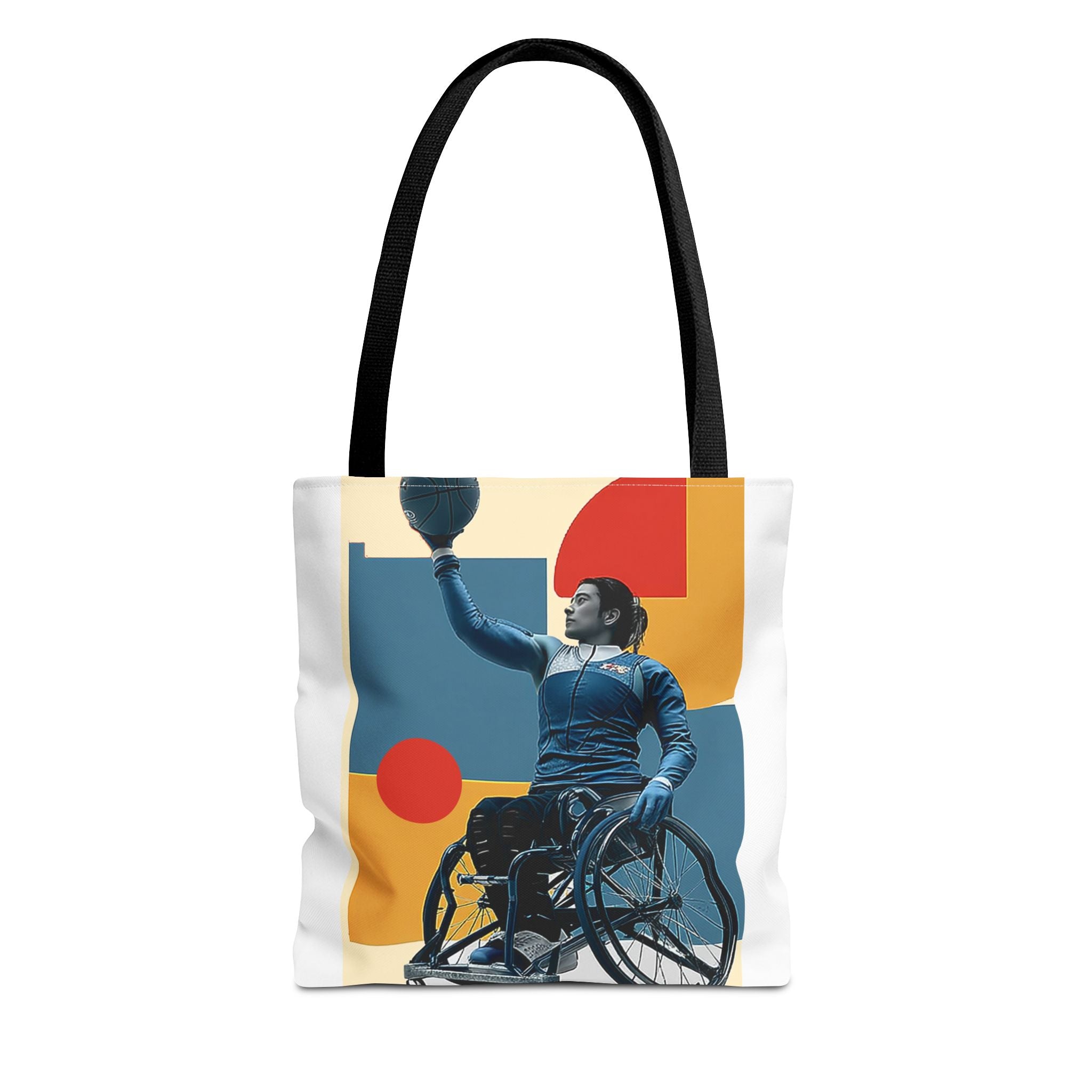 Inspirational Wheelchair Sports Tote Bag | Motivational Gym Bag, Everyday Use, Eco-Friendly Gift, Unique Sporty Design