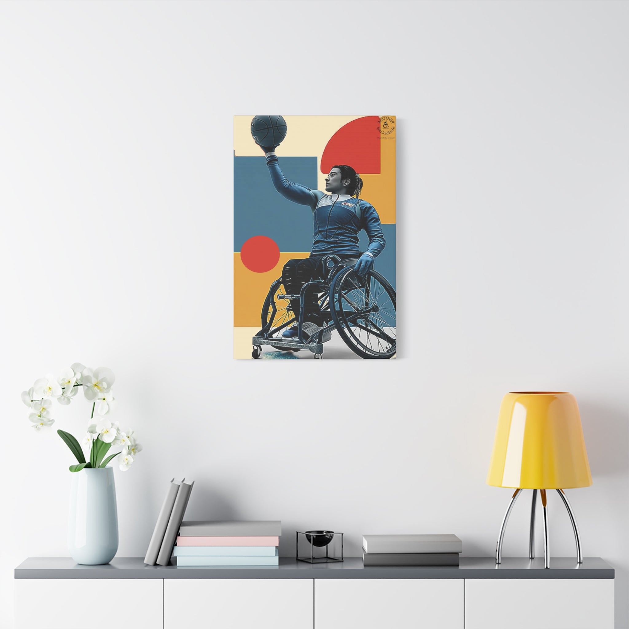 Empowering Wheelchair Basket Canvas Art, Inspirational Wall Decor, Motivational Home Decor, Unique Gift for Sports Enthusiasts, [...]
