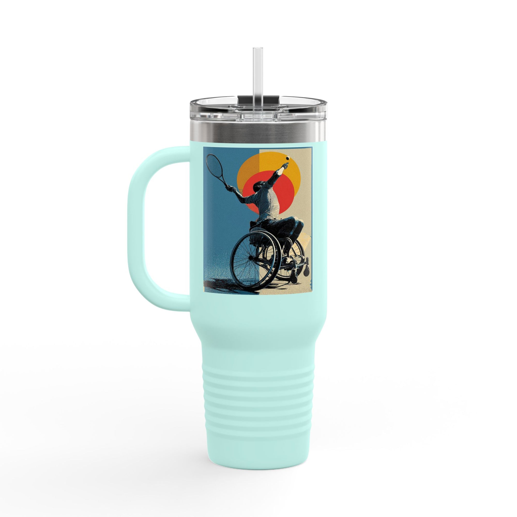 Vibrant Insulated Travel Mug, 40oz | Stylish Drinkware for Outdoor Adventures, Sports, Travel, Gifts