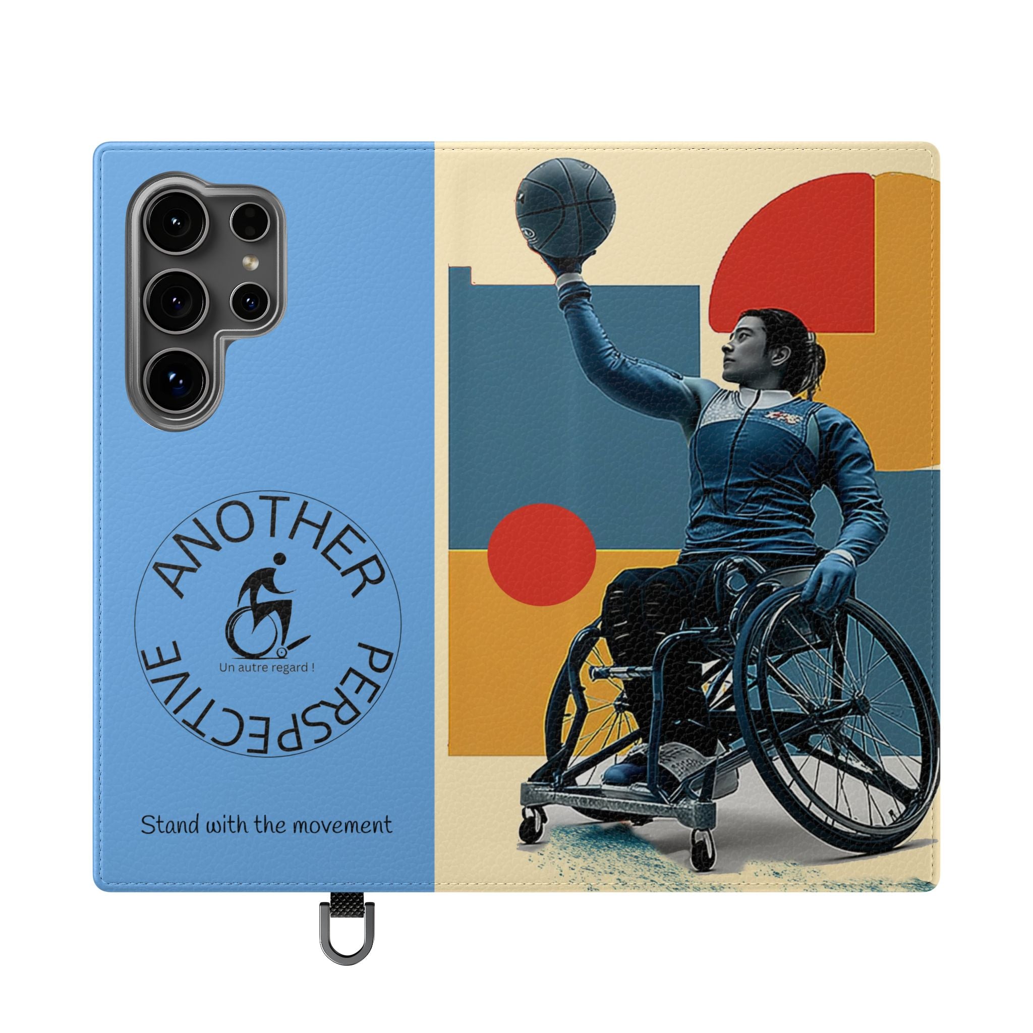 Adaptive Flip Cases for Empowerment, Wheelchair Basketball, Disability Awareness, Inspirational Gifts, Supportive Accessories