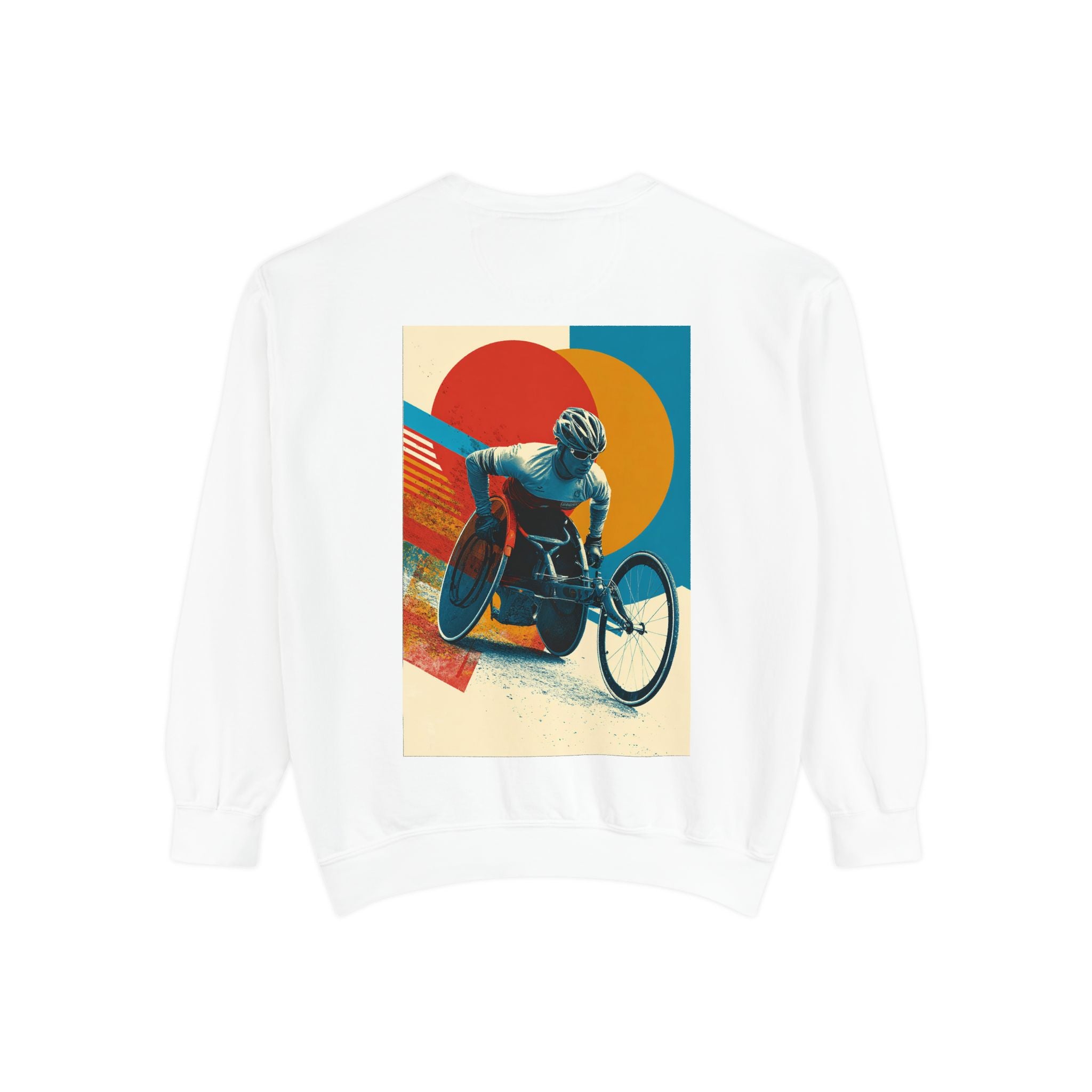 Inspirational Unisex Sweatshirt - Motivational Sports Wheelchair course Design | Perfect for Coaches, Athletes, Gifts, Casual Wear, and Events