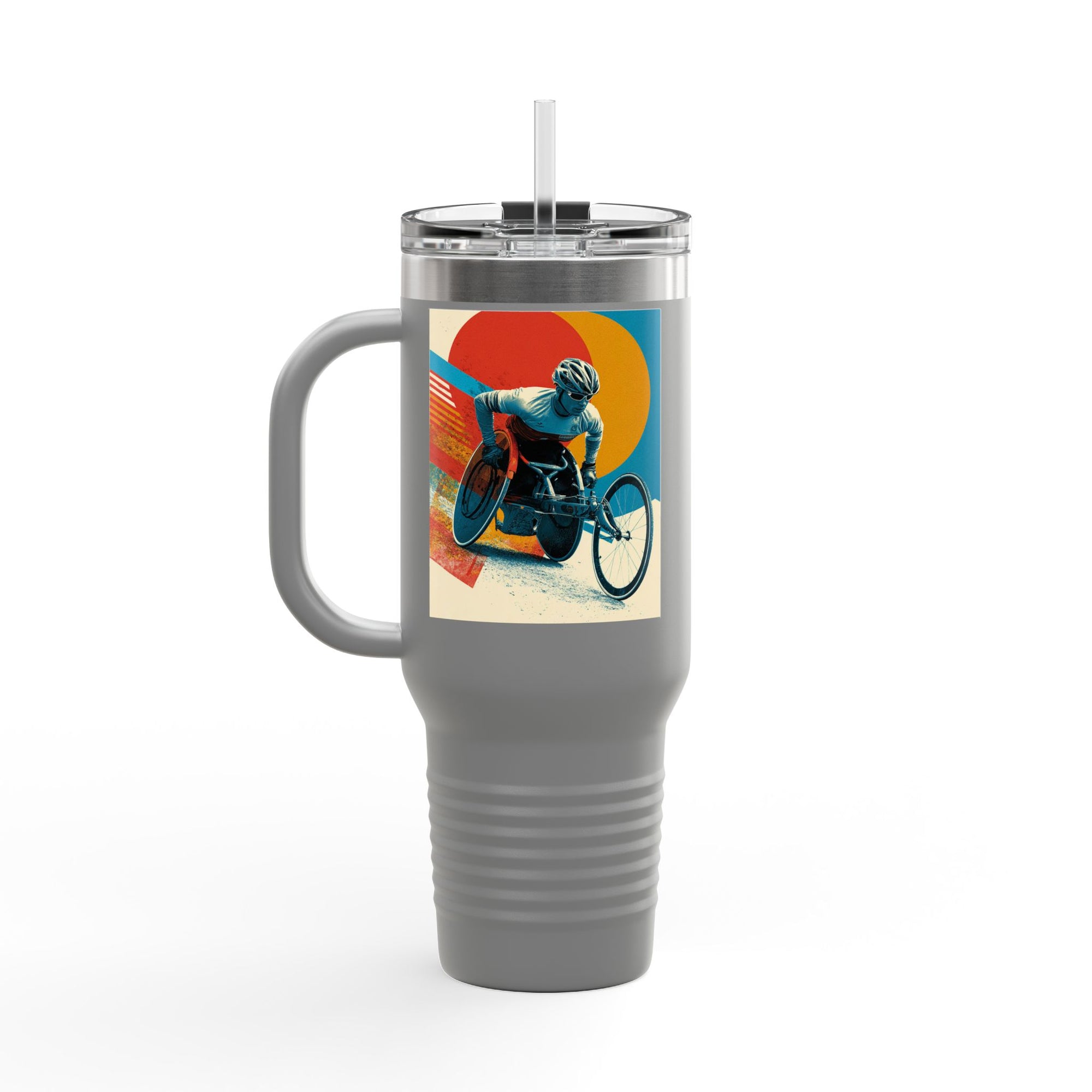Vibrant Insulated Travel Mug, 40oz | Stylish Drinkware for Outdoor Adventures, Sports, Travel, Gifts