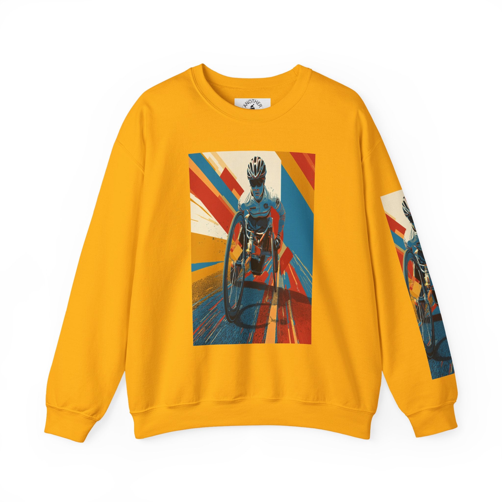 Inclusive WheelChair Course Sports Themed Sweatshirt for Empowerment, Unisex Heavy Blend Crewneck, Inspirational Gift for Activists