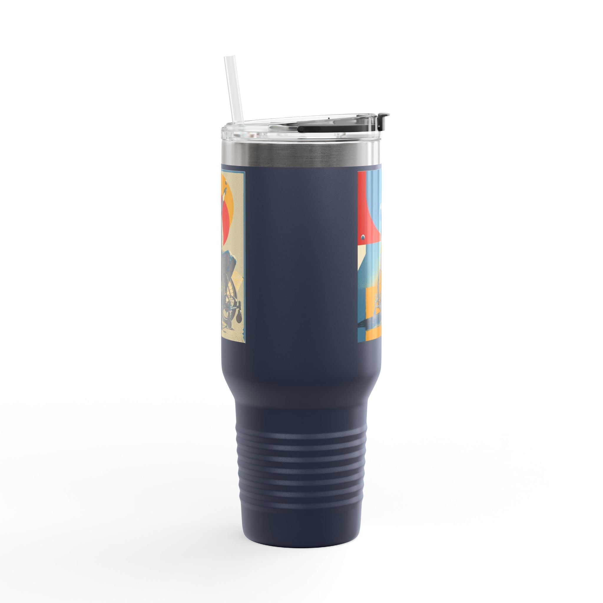 Vibrant Insulated Travel Mug, 40oz | Stylish Drinkware for Outdoor Adventures, Sports, Travel, Gifts