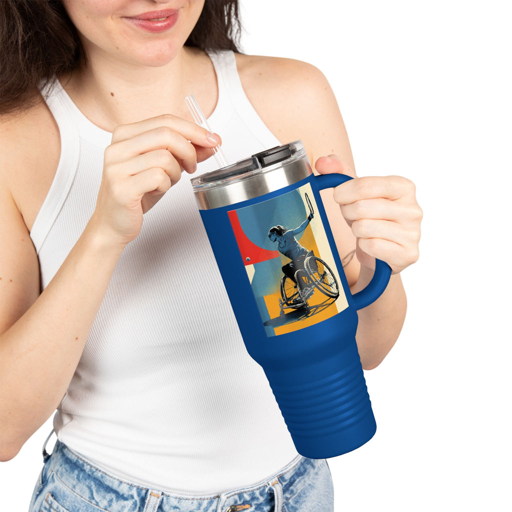 Vibrant Insulated Travel Mug, 40oz | Stylish Drinkware for Outdoor Adventures, Sports, Travel, Gifts