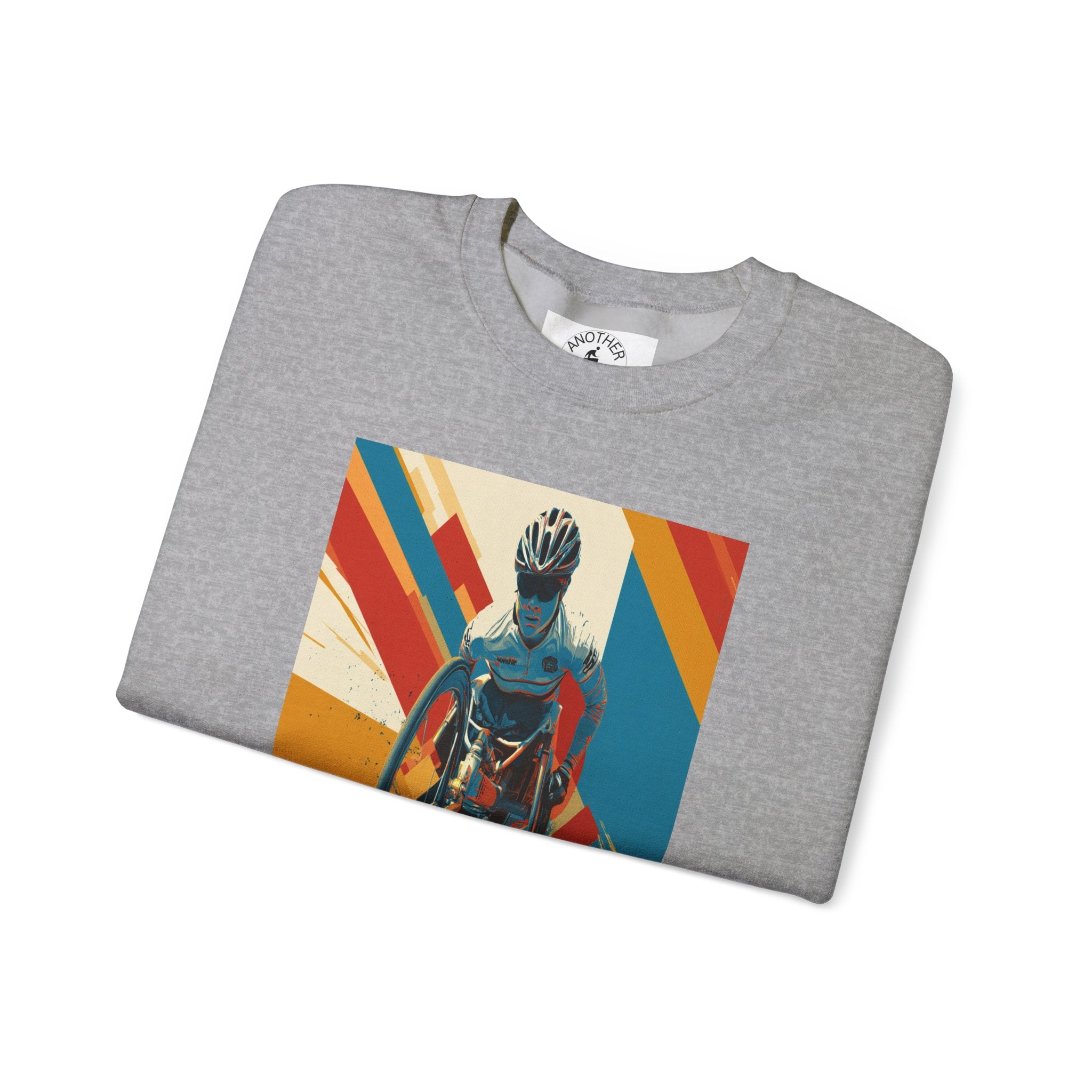 Inclusive WheelChair Course Sports Themed Sweatshirt for Empowerment, Unisex Heavy Blend Crewneck, Inspirational Gift for Activists