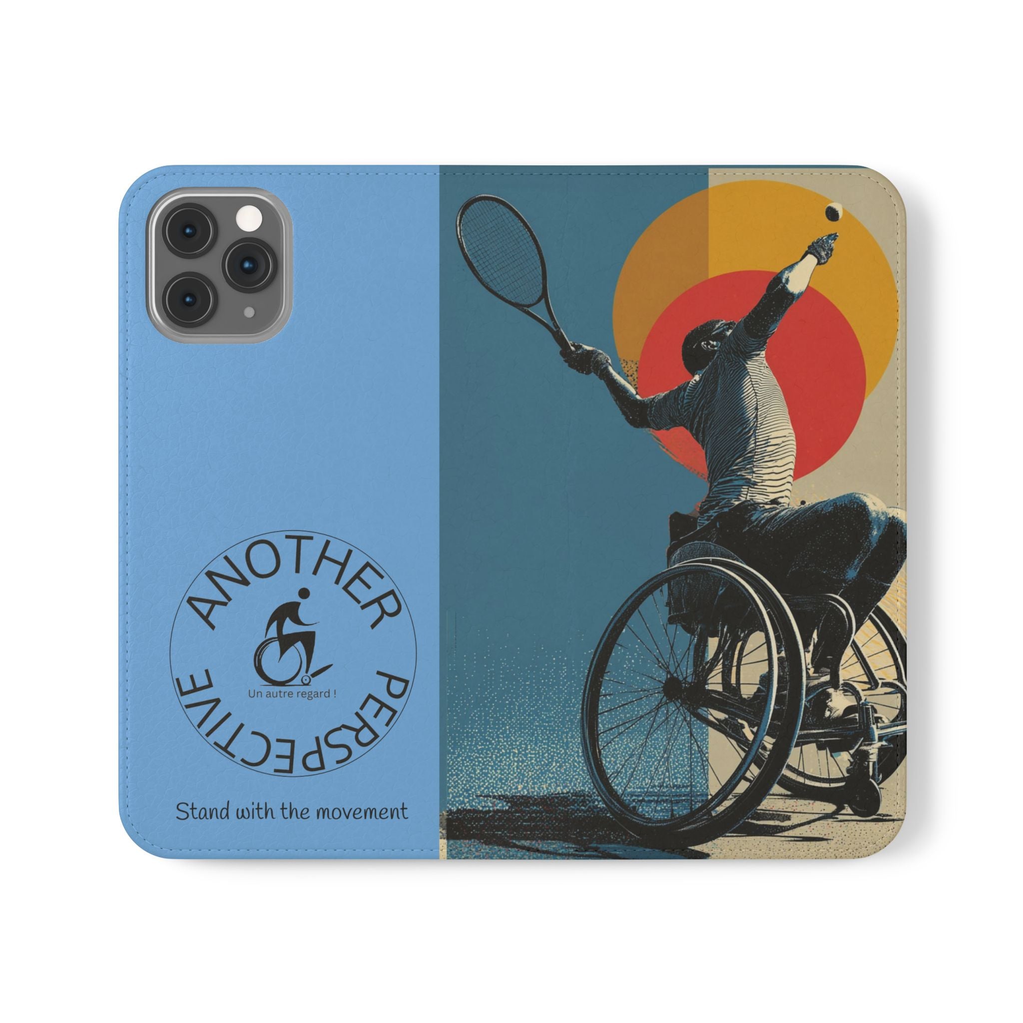 Sporty Flip Case for Athletes Tennis, Phone Wallet Cover, Stylish Mobile Case, Perfect Gift for Sports Fans, Functional Design