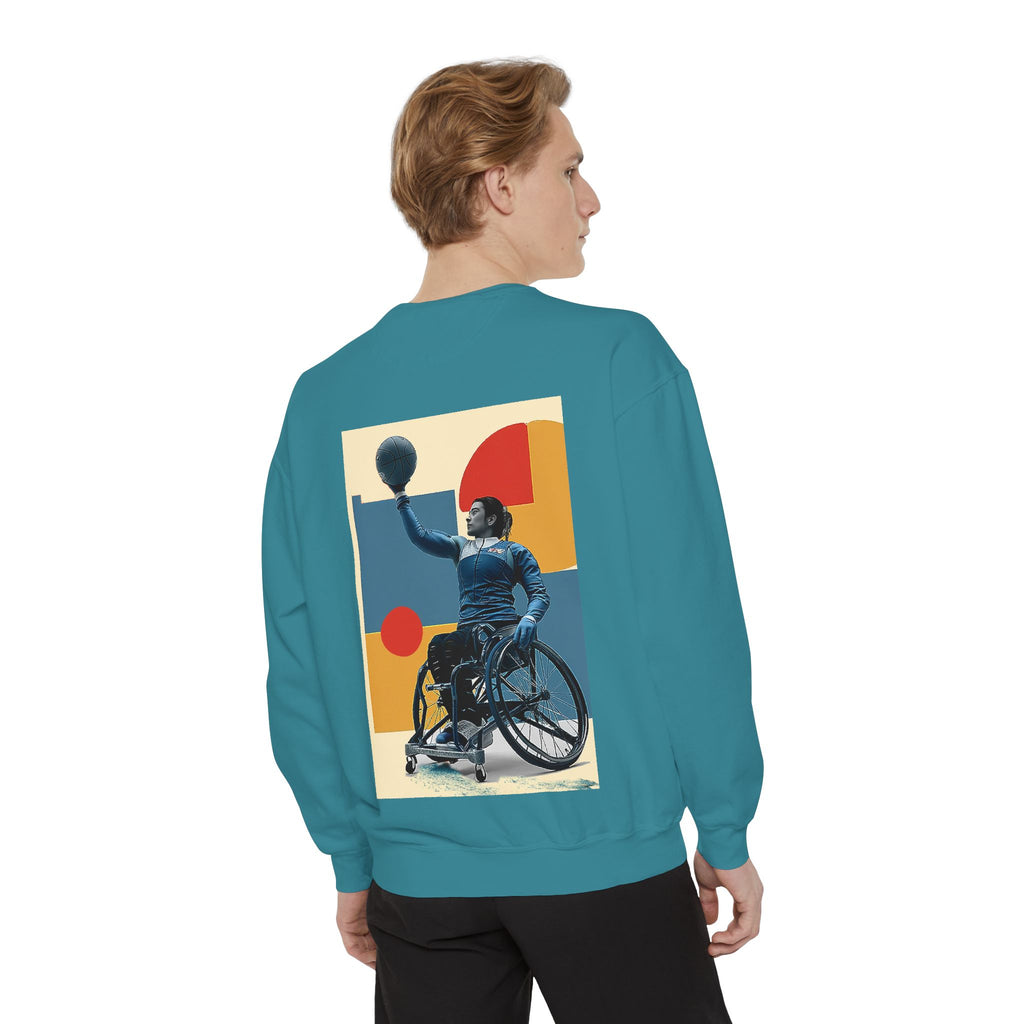 Inspirational Unisex Sweatshirt - Motivational Sports Basket Design | Perfect for Coaches, Athletes, Gifts, Casual Wear, and Events