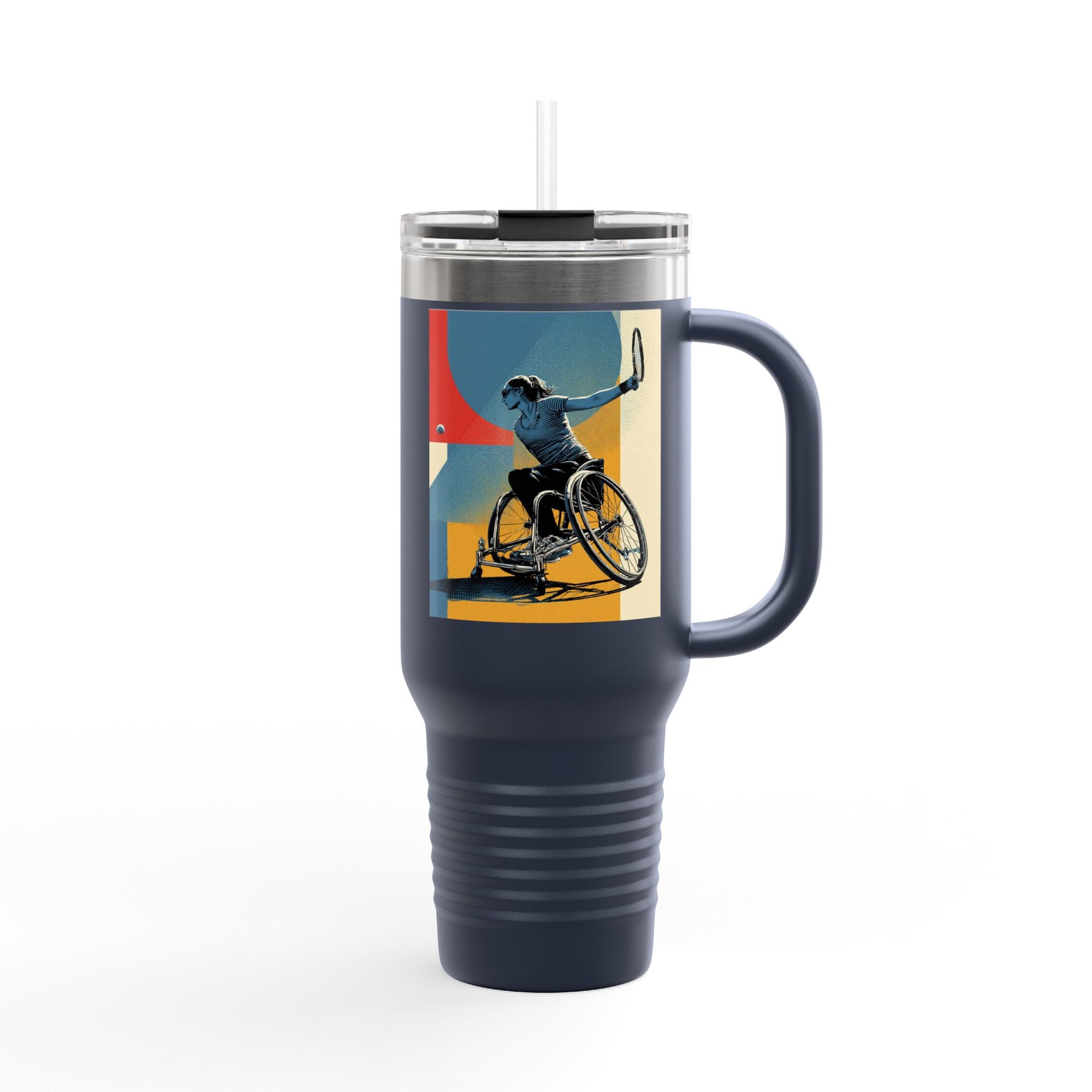 Vibrant Insulated Travel Mug, 40oz | Stylish Drinkware for Outdoor Adventures, Sports, Travel, Gifts