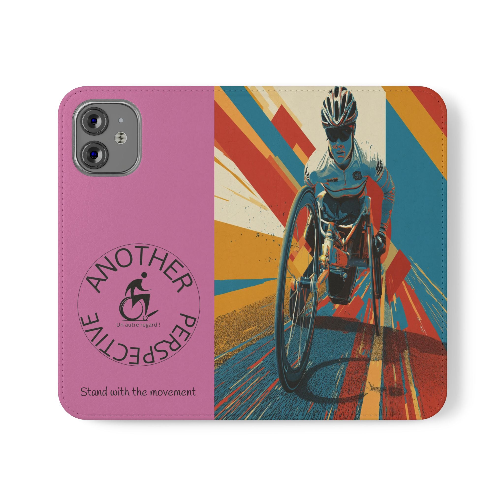 Inclusive Flip Cases for All Wheelchair, Phone Wallet, Strong & Stylish, Stand with the Movement, Perfect Gift, Everyday Use