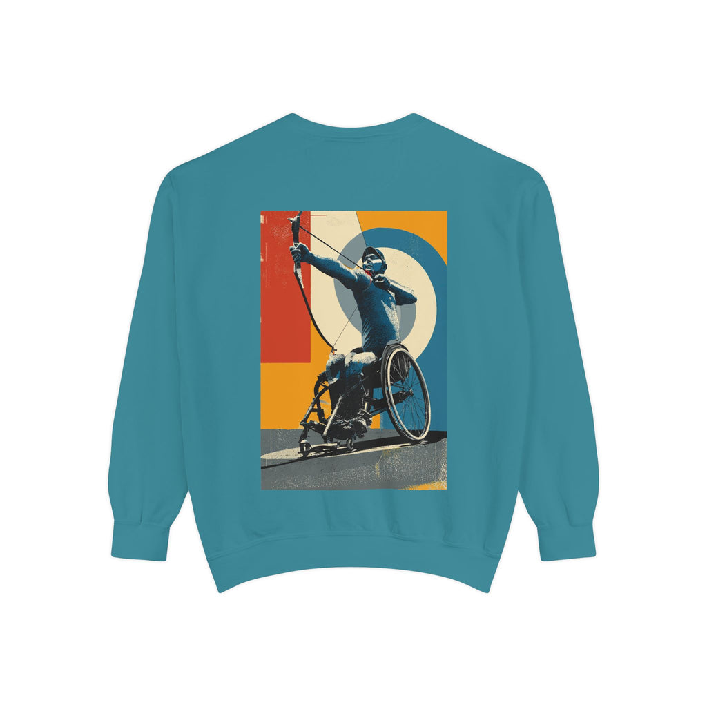 Inspirational Unisex Sweatshirt - Motivational Sports Archery Design | Perfect for Coaches, Athletes, Gifts, Casual Wear, and Events
