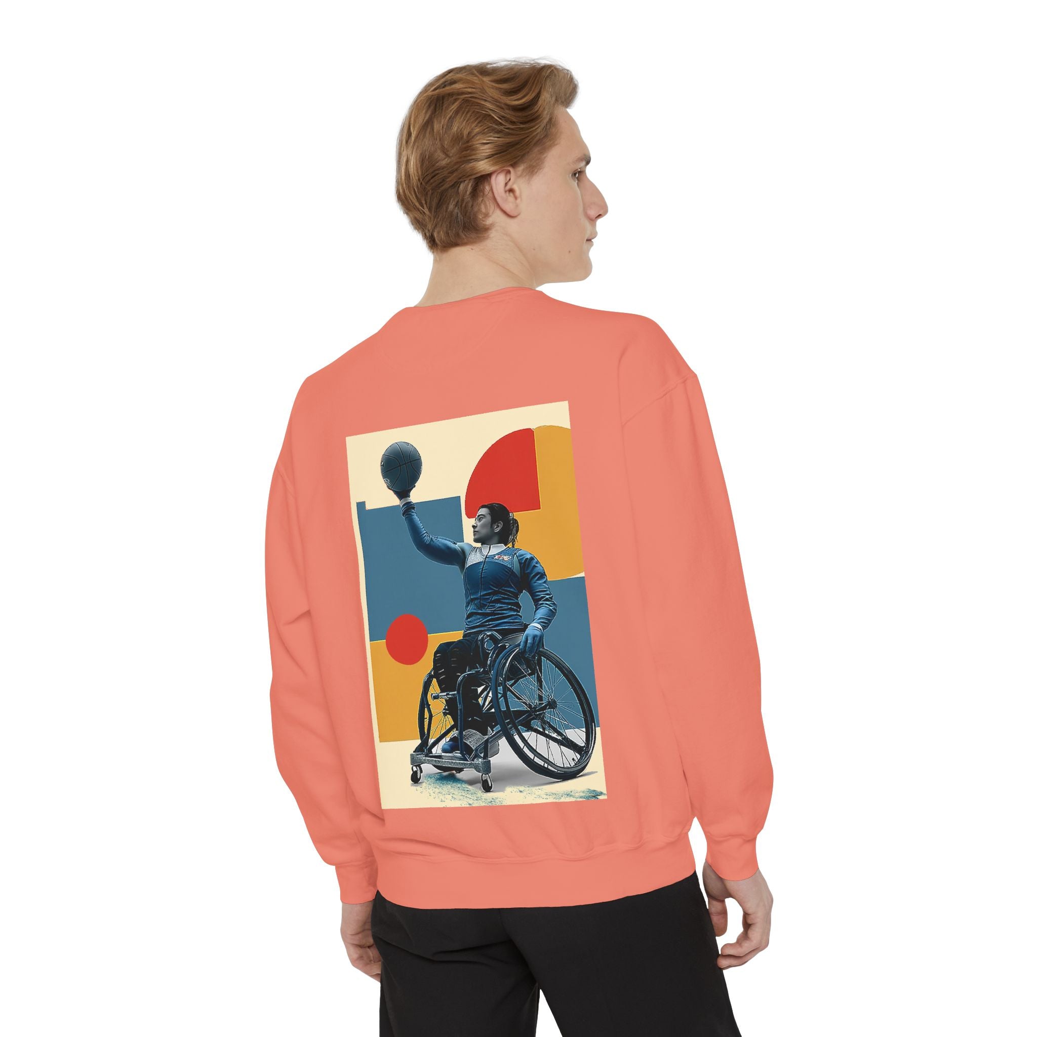 Inspirational Unisex Sweatshirt - Motivational Sports Basket Design | Perfect for Coaches, Athletes, Gifts, Casual Wear, and Events