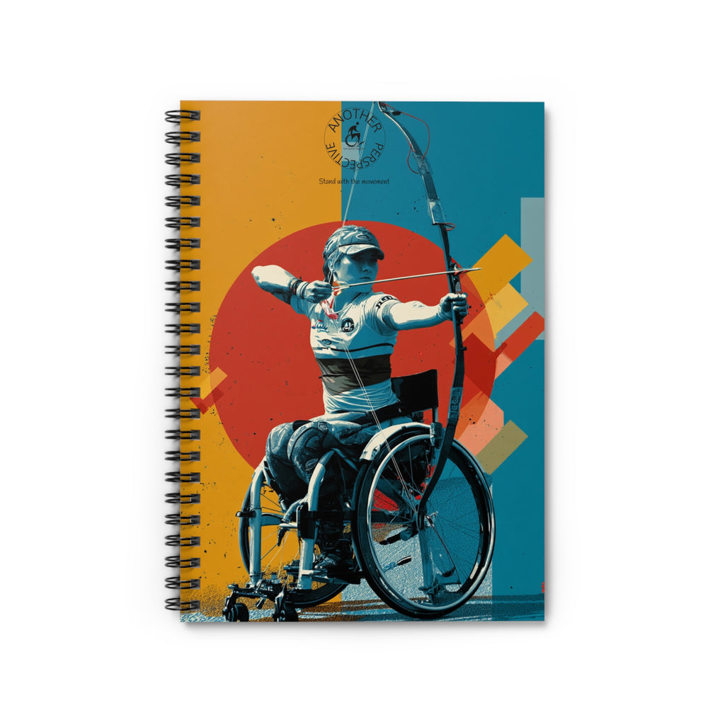Inspirational Spiral Notebook Archery - Empowering Artwork, Ideal for Goal-Setting, Journaling, Gifts for Athletes, Rehab Tools, Women's Empowerment