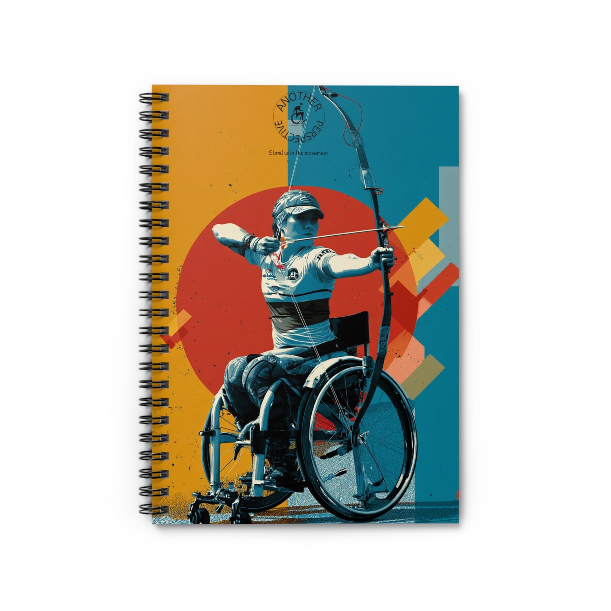 Inspirational Spiral Notebook Archery - Empowering Artwork, Ideal for Goal-Setting, Journaling, Gifts for Athletes, Rehab Tools, Women's Empowerment