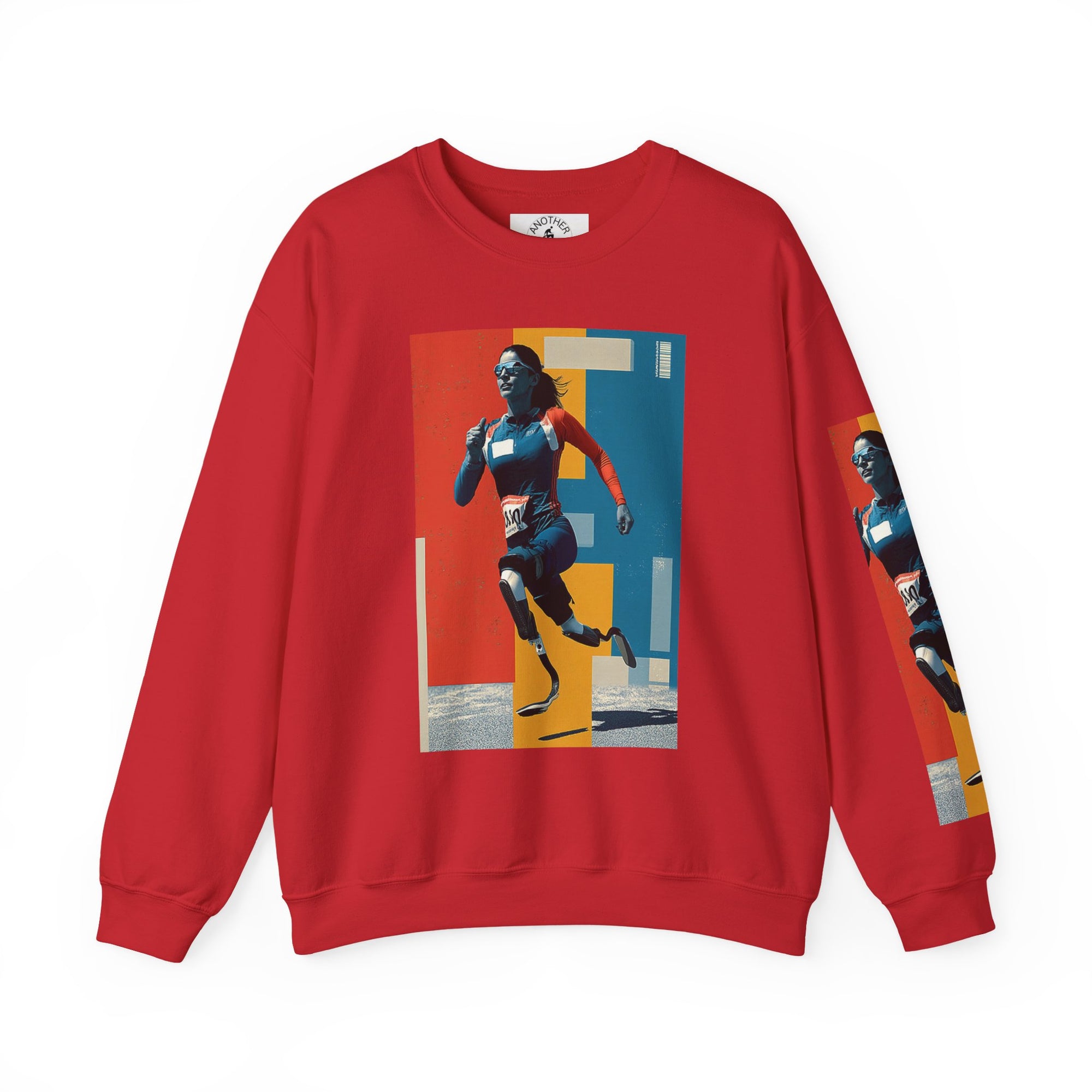 Inclusive WheelChair Course Sports Themed Sweatshirt for Empowerment, Unisex Heavy Blend Crewneck, Inspirational Gift for Activists