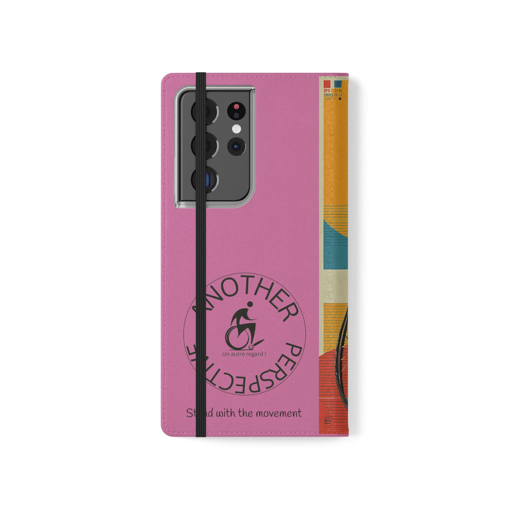Sporty Flip Case for Wheelchair Basket Athletes, Phone Cover, Active Lifestyle Accessory, Gift for Sports Lovers, Personalized Case