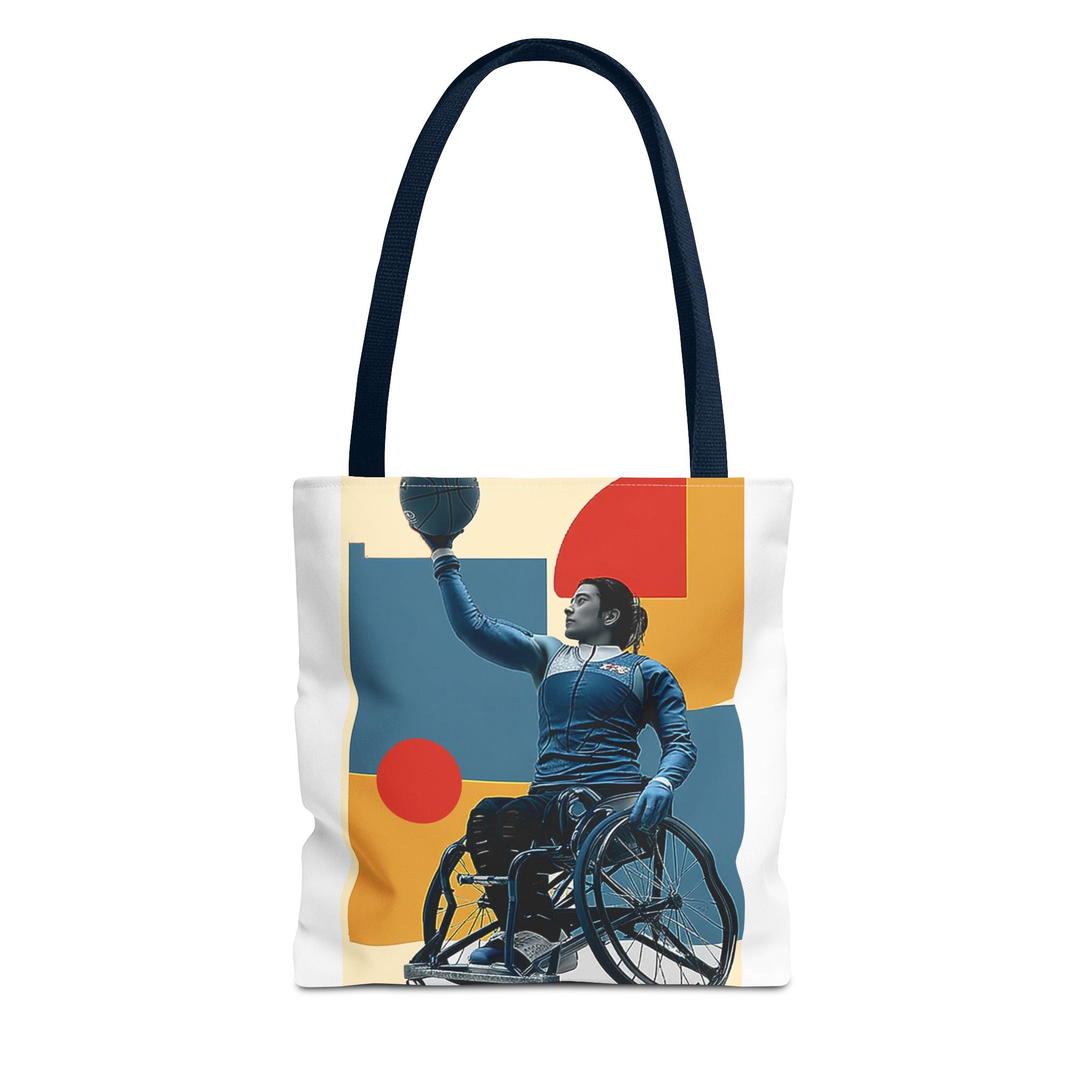 Inspirational Wheelchair Sports Tote Bag | Motivational Gym Bag, Everyday Use, Eco-Friendly Gift, Unique Sporty Design