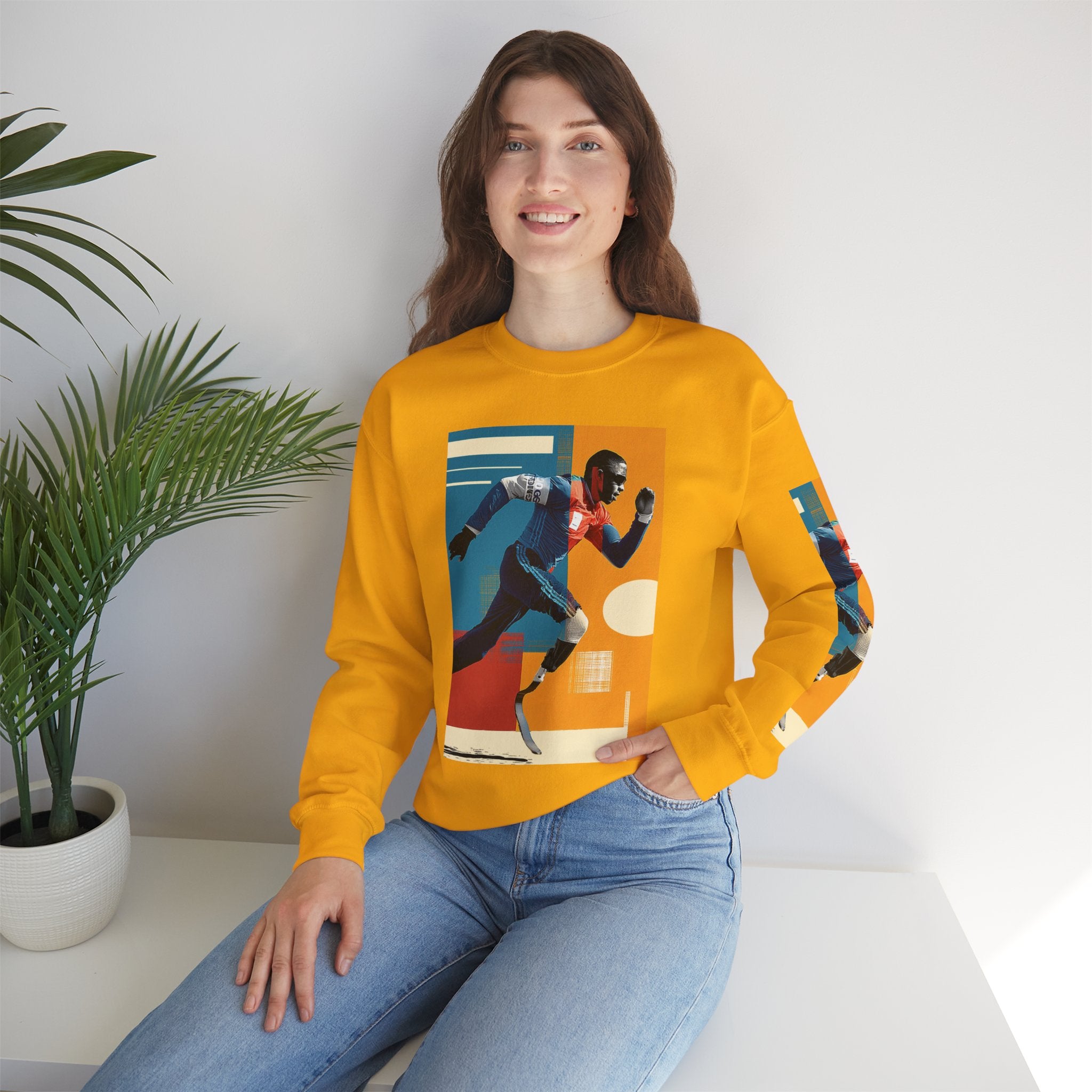 Inclusive Course Sports Themed Sweatshirt for Empowerment, Unisex Heavy Blend Crewneck, Inspirational Gift for Activists