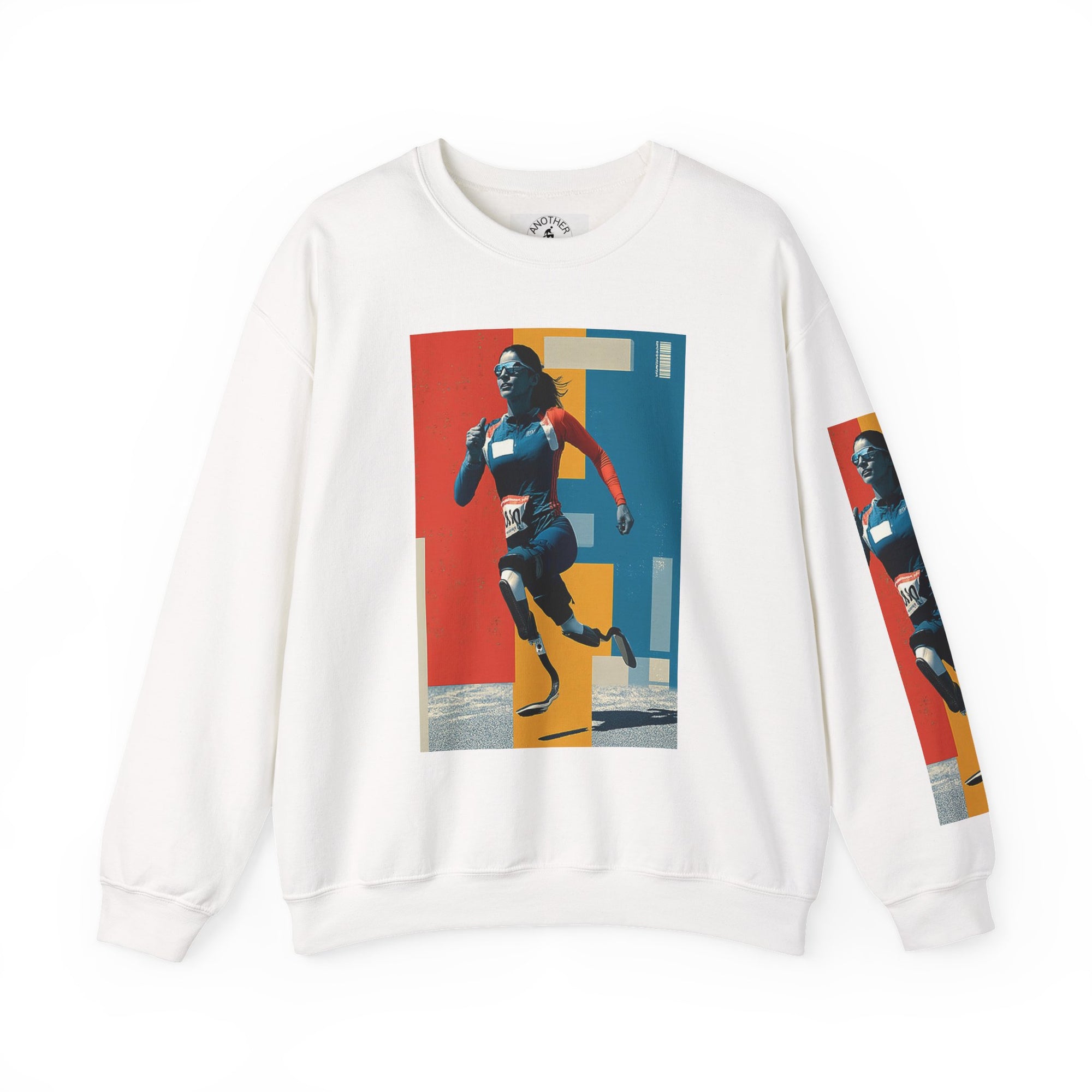Inclusive WheelChair Course Sports Themed Sweatshirt for Empowerment, Unisex Heavy Blend Crewneck, Inspirational Gift for Activists