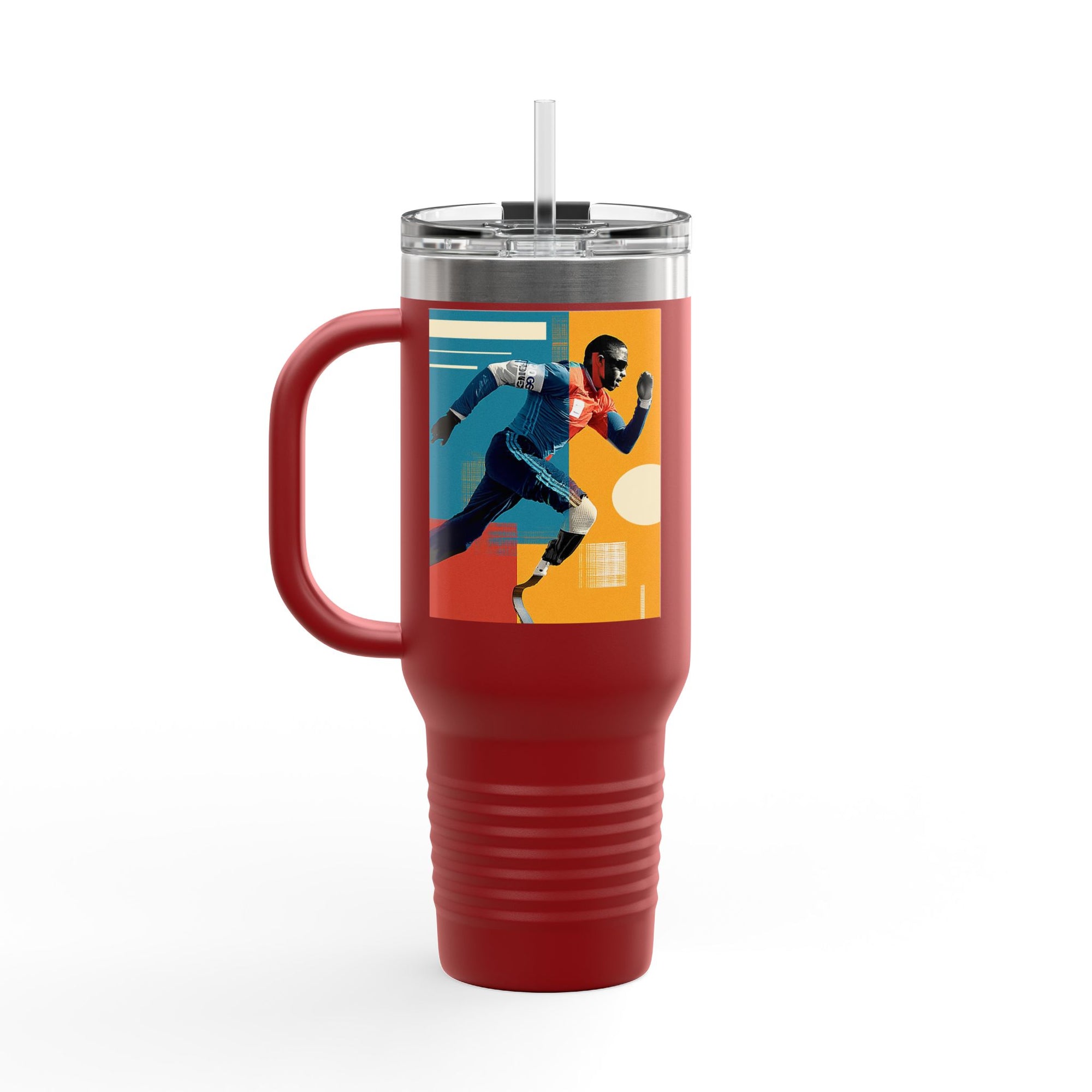 Vibrant Insulated Travel Mug, 40oz | Stylish Drinkware for Outdoor Adventures, Sports, Travel, Gifts