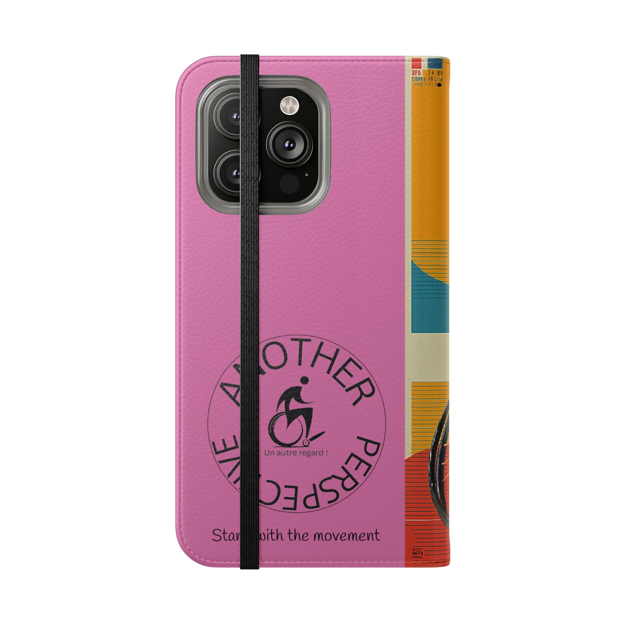 Sporty Flip Case for Wheelchair Basket Athletes, Phone Cover, Active Lifestyle Accessory, Gift for Sports Lovers, Personalized Case