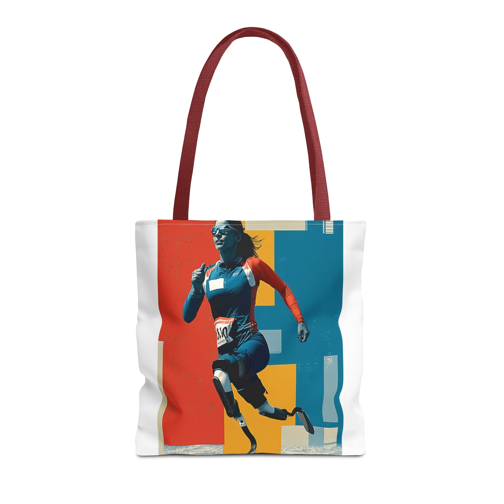 Inspirational Course Sports Tote Bag | Motivational Gym Bag, Everyday Use, Eco-Friendly Gift, Unique Sporty Design
