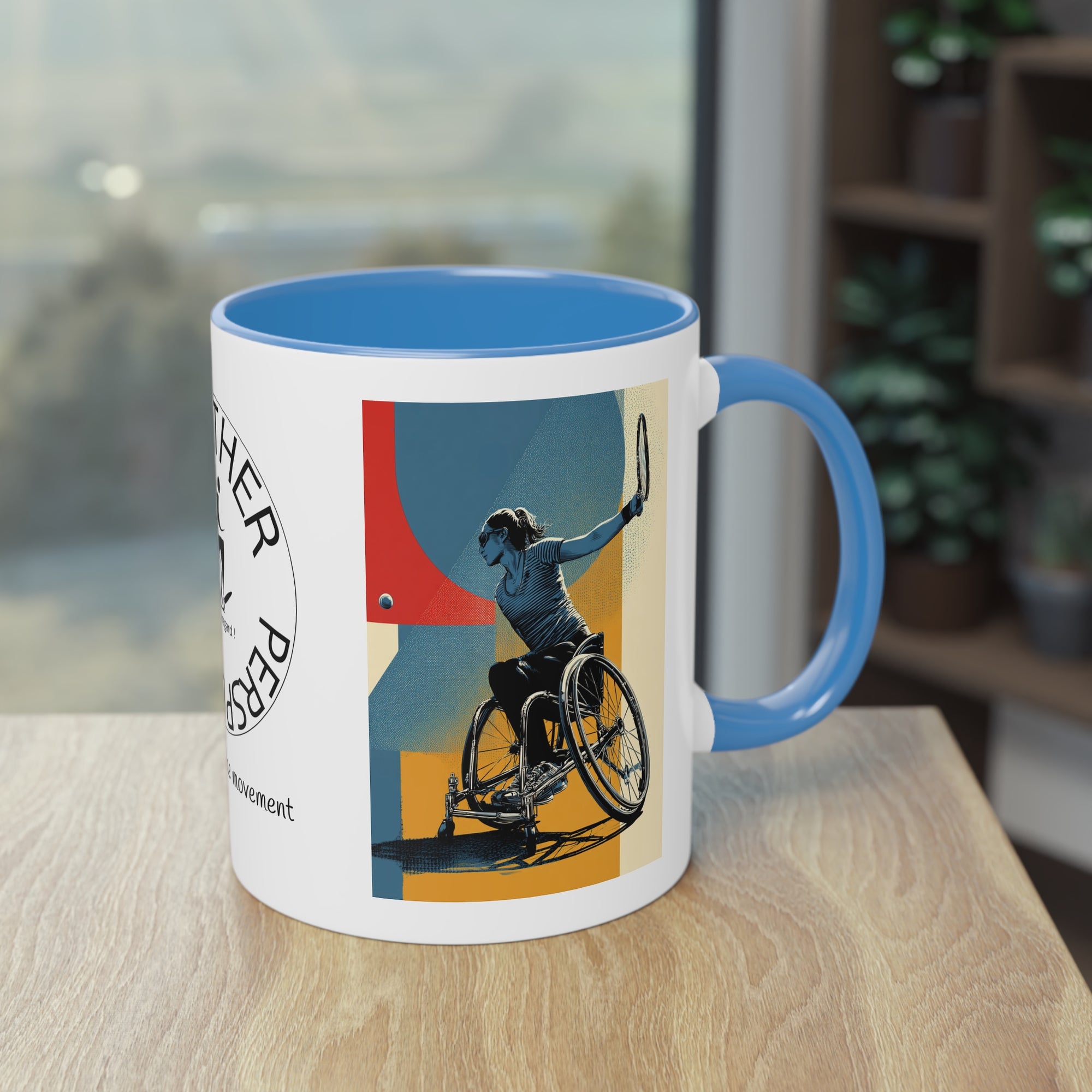 Dynamic Two-Tone Coffee Mug Tennis, Race-inspired Drinkware, Ideal Gift for Athletes, Motivational Morning Caffeine Boost, Sports Lover Cup
