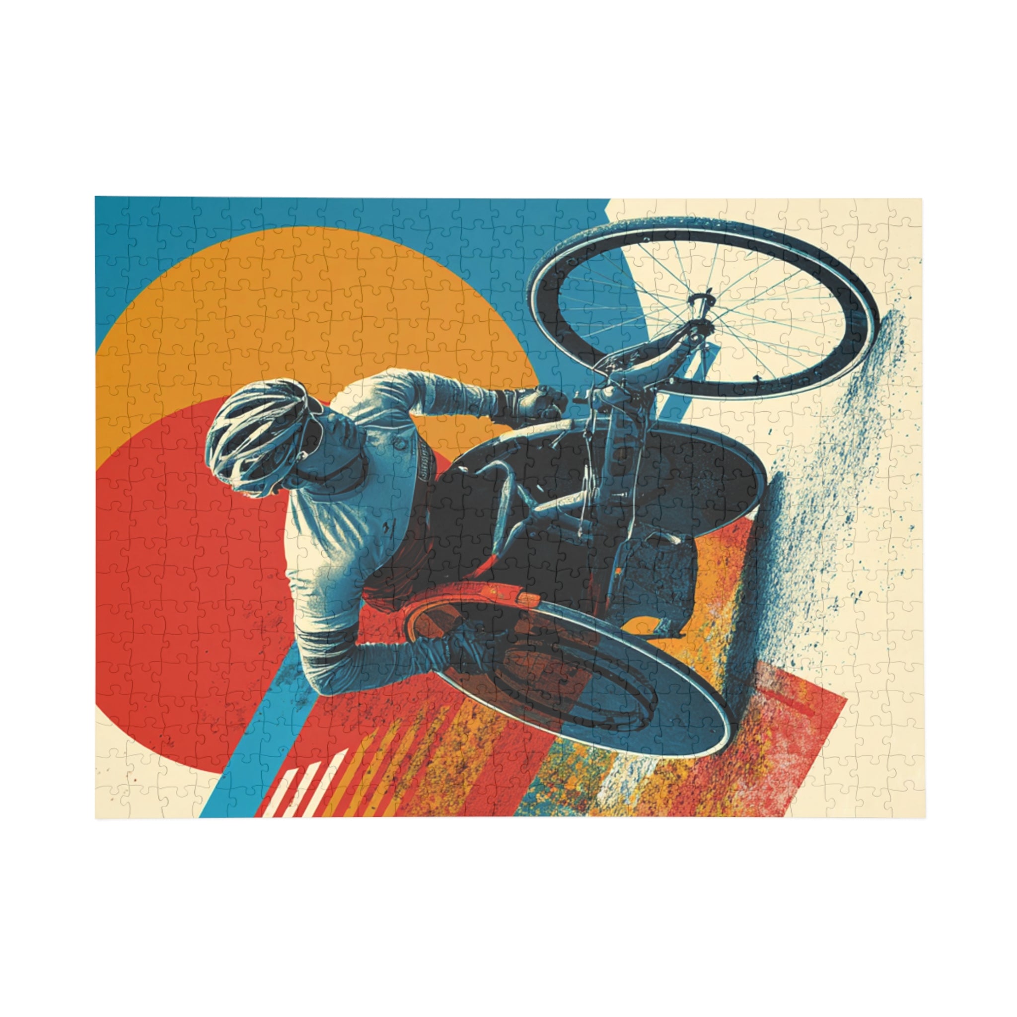 Interactive Wheelchair Course Enthusiast Puzzle,  500-1000-Piece Jigsaw, Perfect for Gifts, Family Time, Home Decor, Cycling Theme
