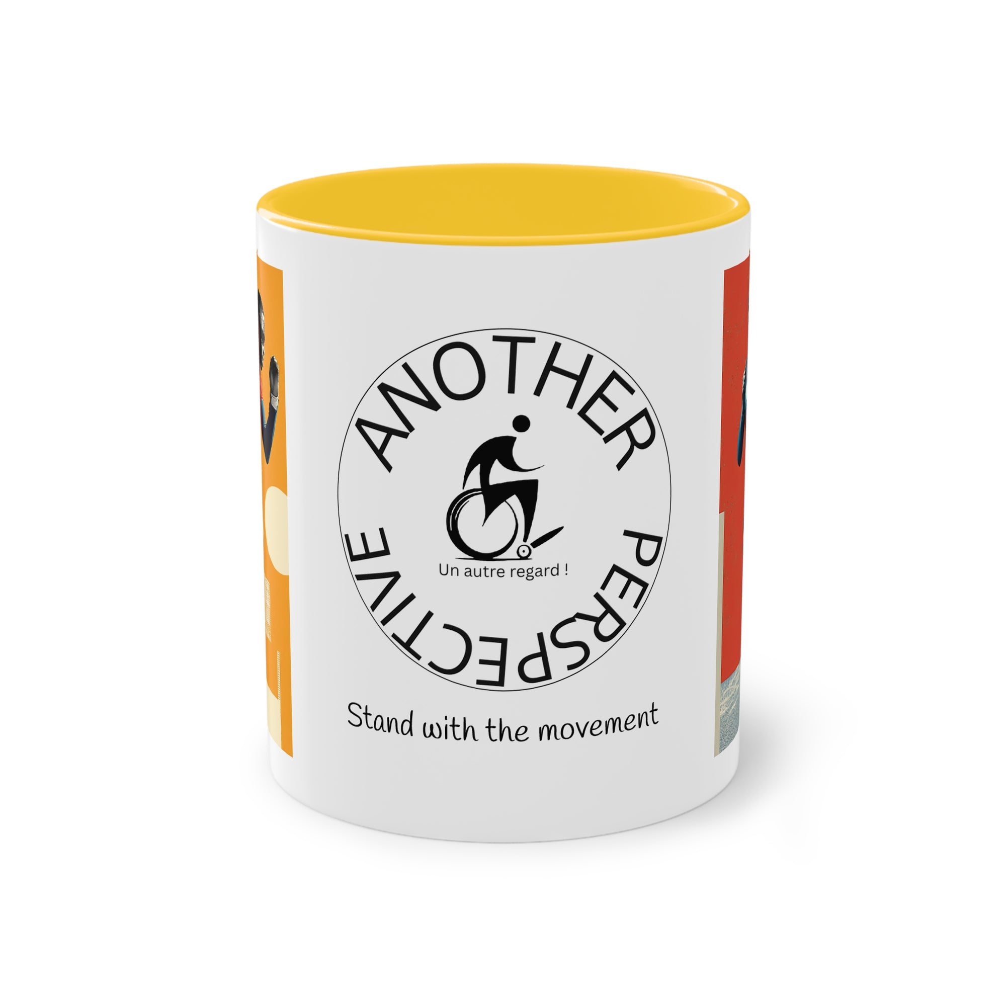 Dynamic Two-Tone Coffee Mug Course, Drinkware, Ideal Gift for Athletes, Motivational Morning Caffeine Boost, Sports Lover Cup