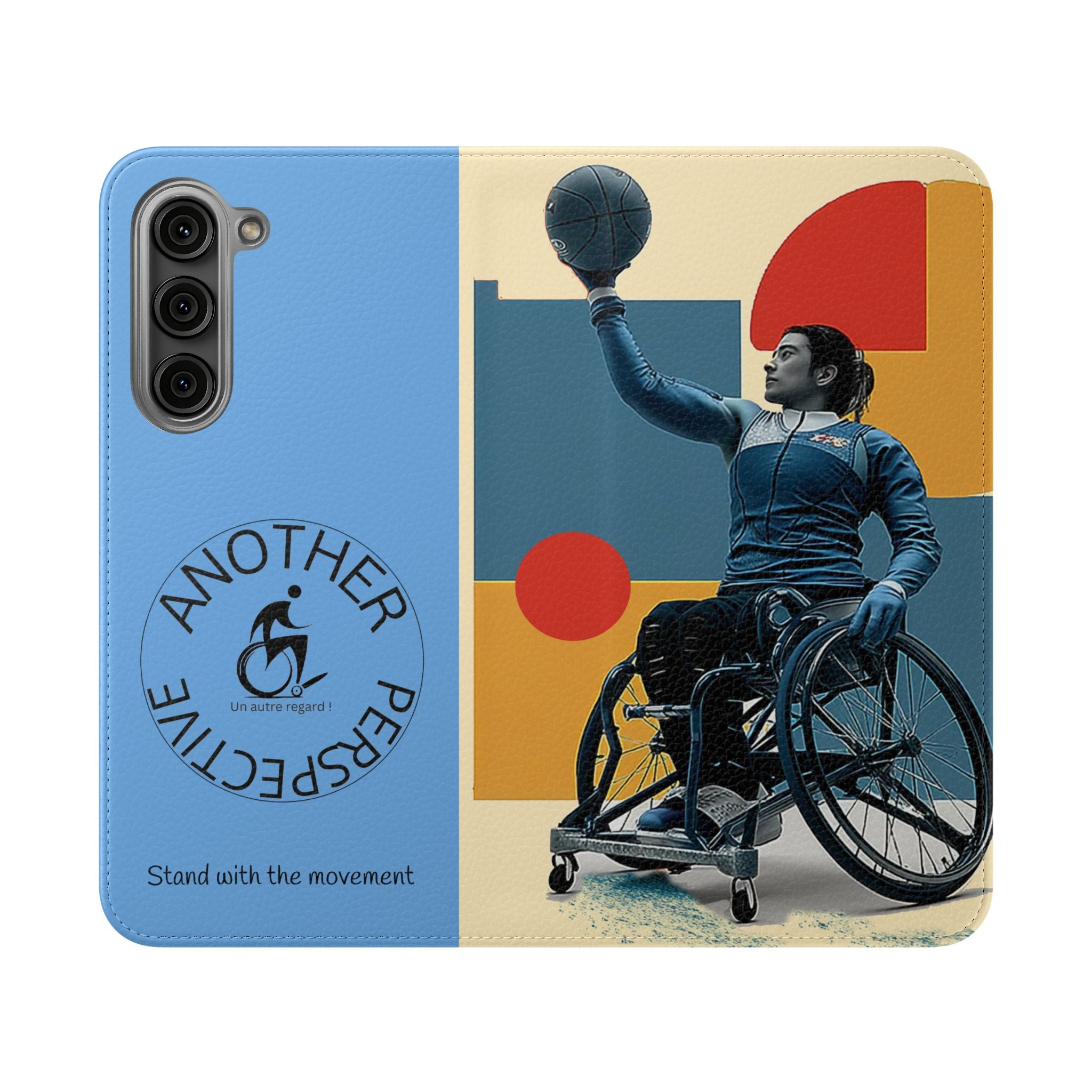 Adaptive Flip Cases for Empowerment, Wheelchair Basketball, Disability Awareness, Inspirational Gifts, Supportive Accessories