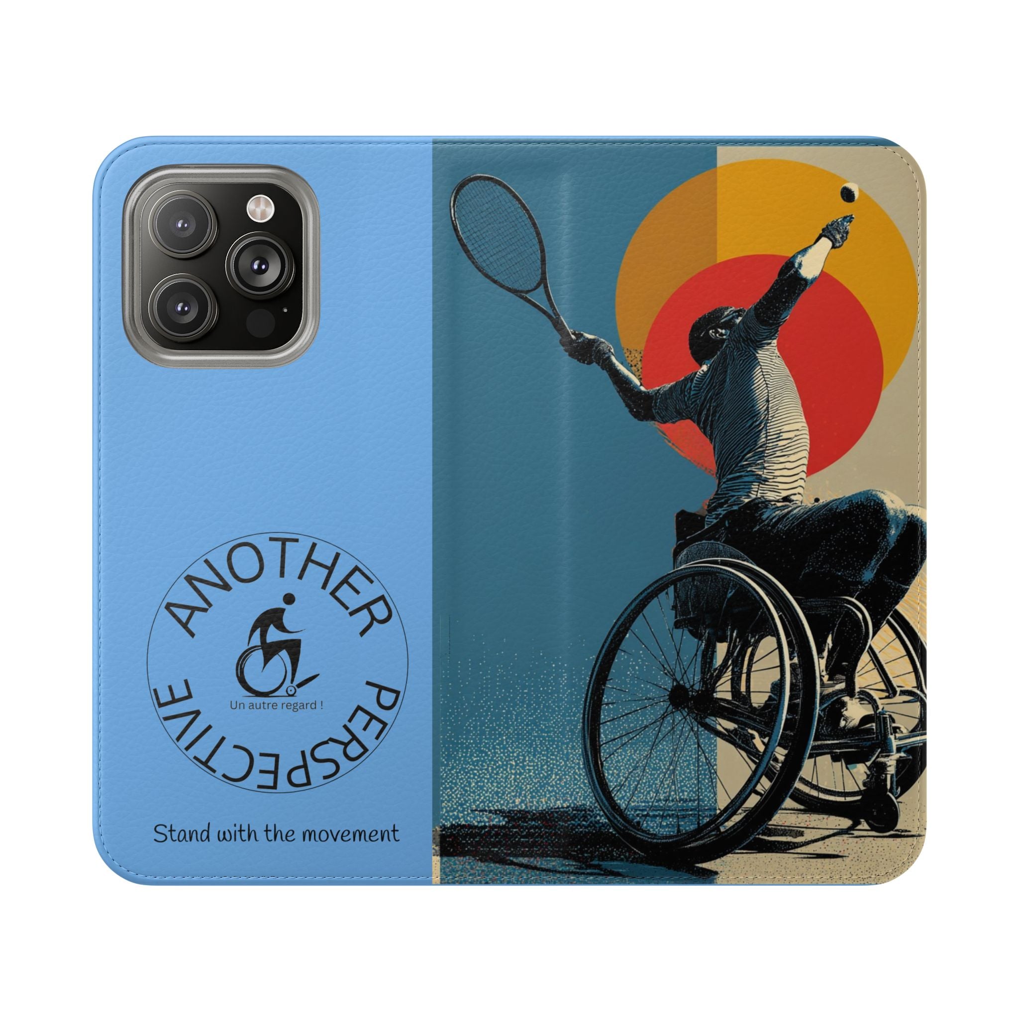 Sporty Flip Case for Athletes Tennis, Phone Wallet Cover, Stylish Mobile Case, Perfect Gift for Sports Fans, Functional Design