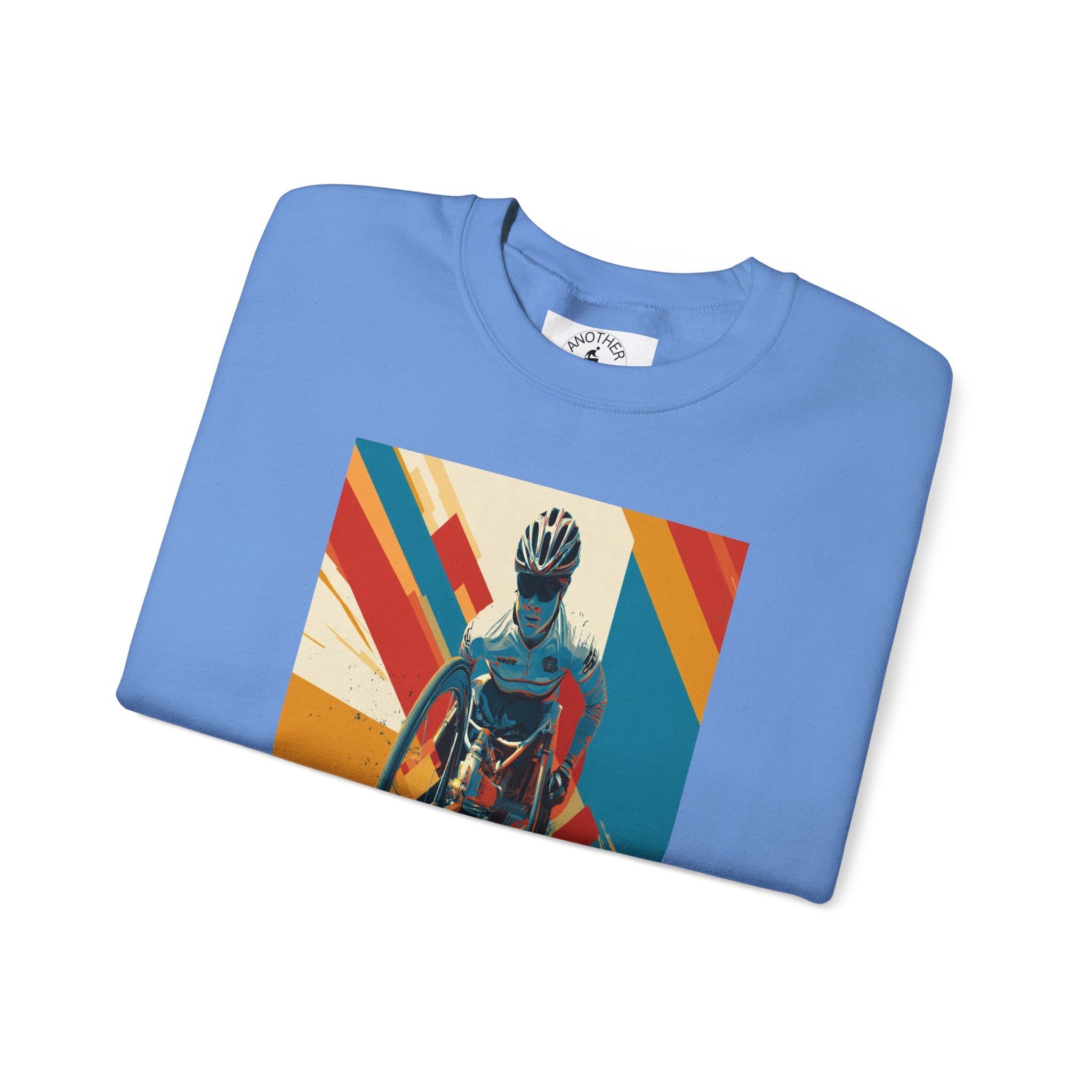 Inclusive WheelChair Course Sports Themed Sweatshirt for Empowerment, Unisex Heavy Blend Crewneck, Inspirational Gift for Activists