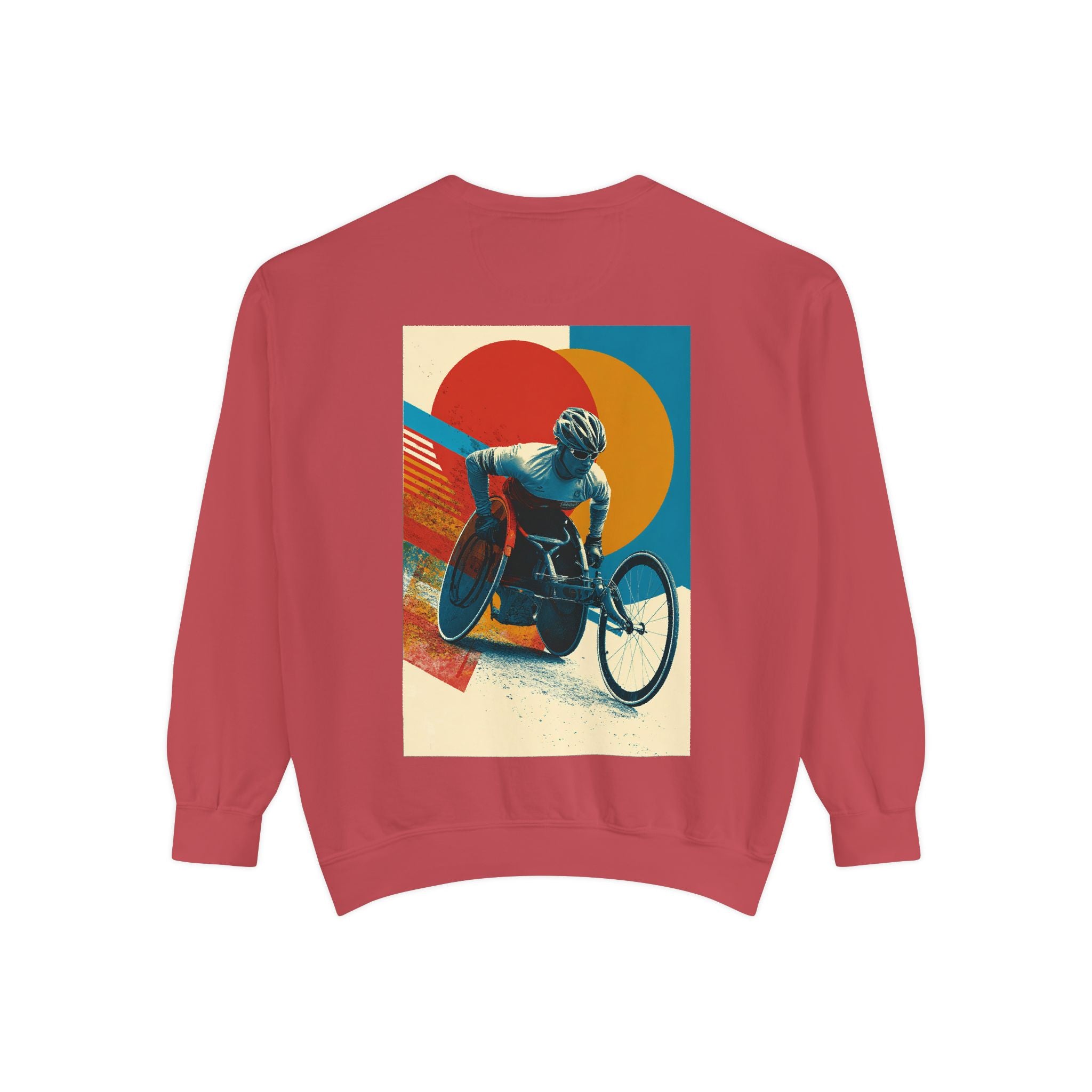 Inspirational Unisex Sweatshirt - Motivational Sports Wheelchair course Design | Perfect for Coaches, Athletes, Gifts, Casual Wear, and Events
