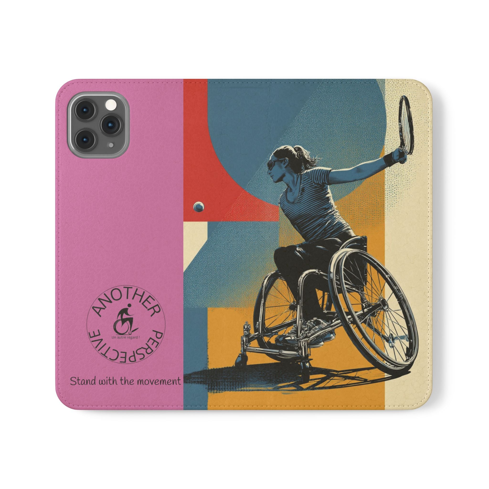 Sporty Flip Case for Athletes Tennis, Phone Wallet Cover, Stylish Mobile Case, Perfect Gift for Sports Fans, Functional Design