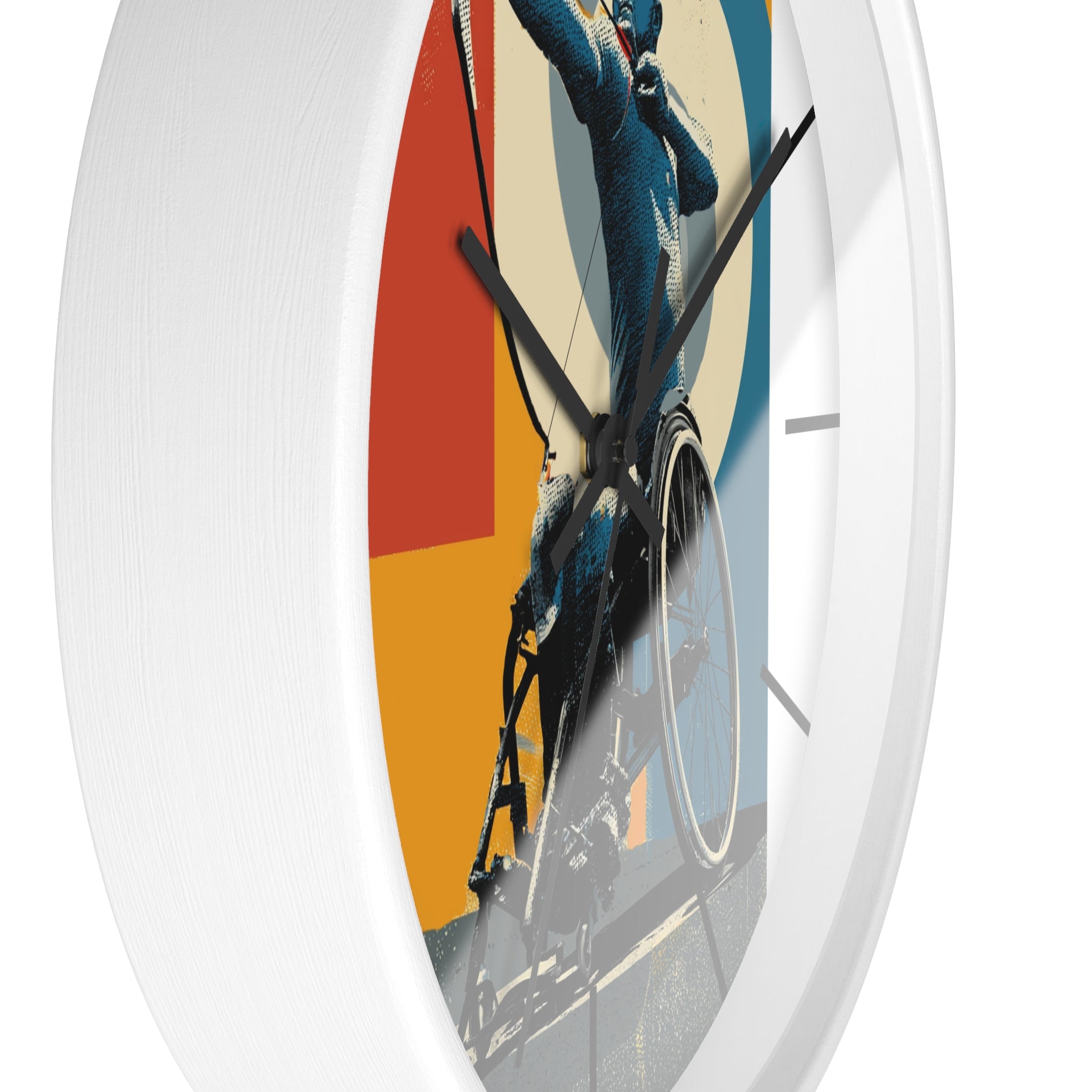 Motivational Sports Archery Wall Clock, Inspirational Decor for Athletes, Fitness Gift, Perfect for Home Gym, Competition, or Office