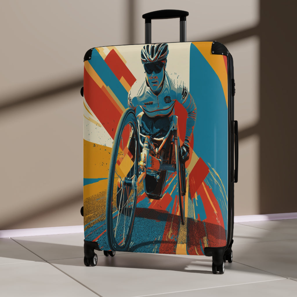 Wheelchair Athlete Suitcase - Travel Gear for Adaptive Sports, Unique Luggage, Inspirational Gift, Mobility Travel, Adventure Bag