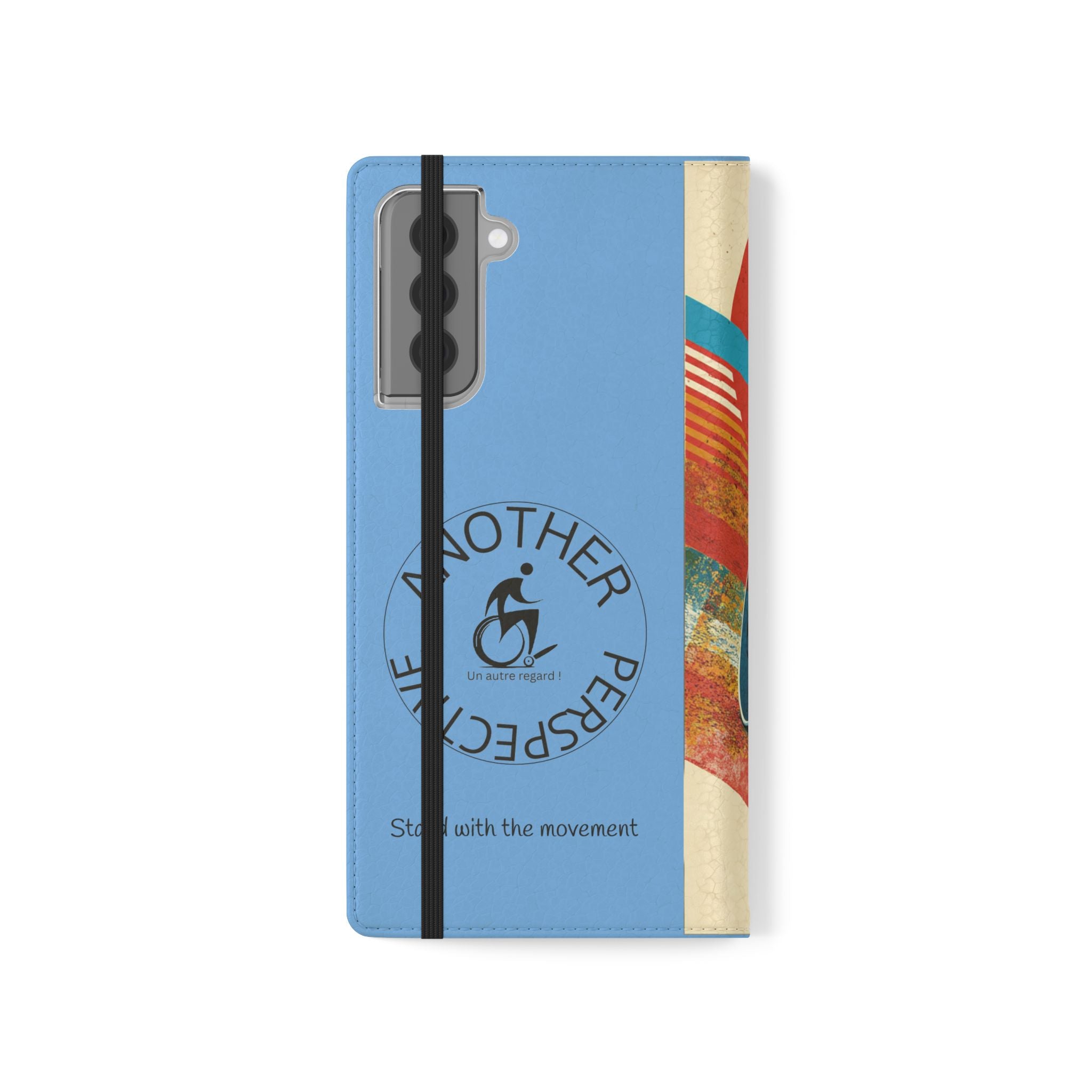 Mobility Advocate Flip Case for Phone Wheelchair, Supportive Gift for Activists, Stylish Wallet Phone Case, Perfect for Everyday Use