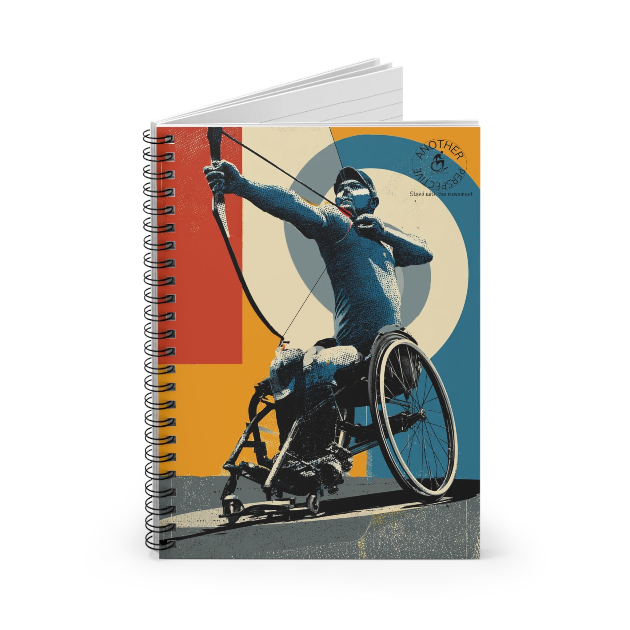 Inspirational Spiral Notebook Archery - Empowering Artwork, Ideal for Goal-Setting, Journaling, Gifts for Athletes, Rehab Tools, Women's Empowerment