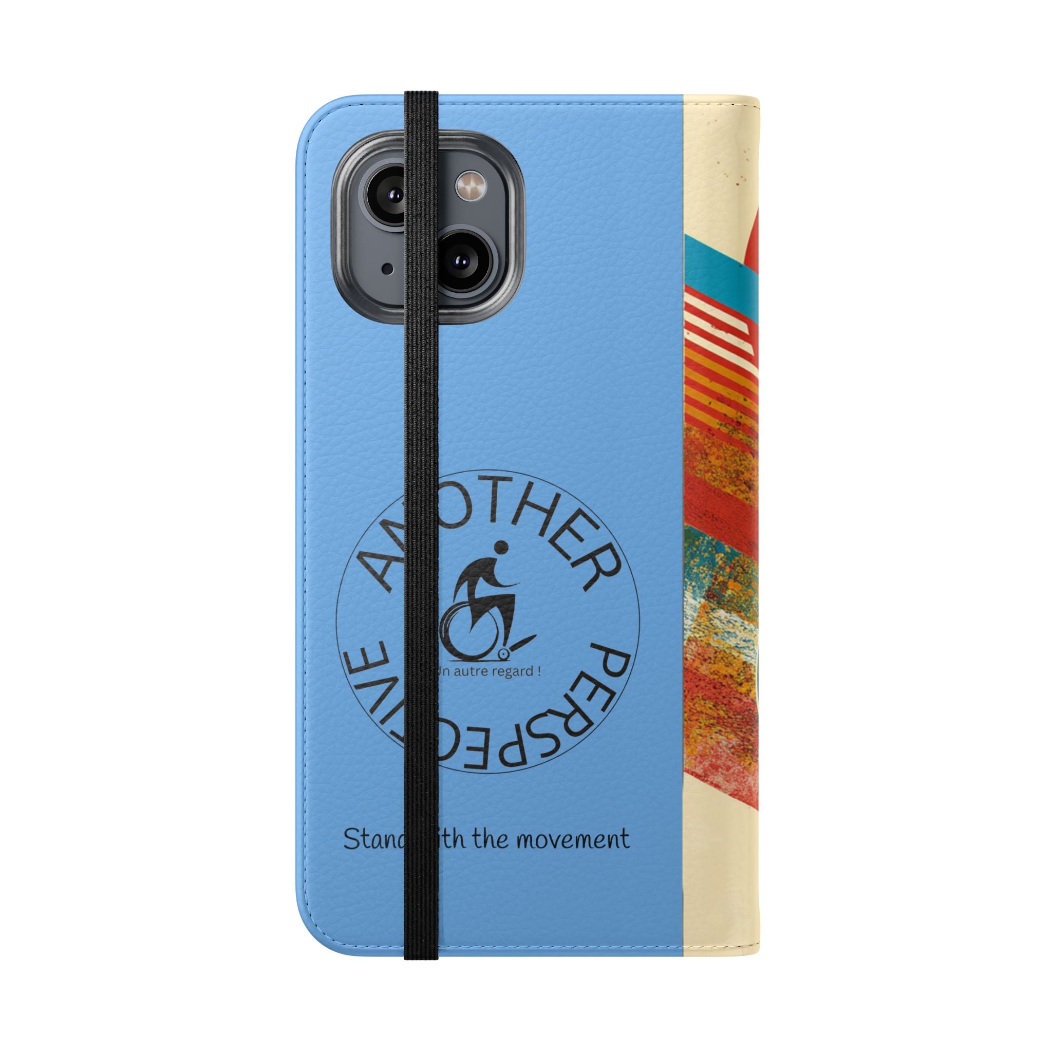 Mobility Advocate Flip Case for Phone Wheelchair, Supportive Gift for Activists, Stylish Wallet Phone Case, Perfect for Everyday Use
