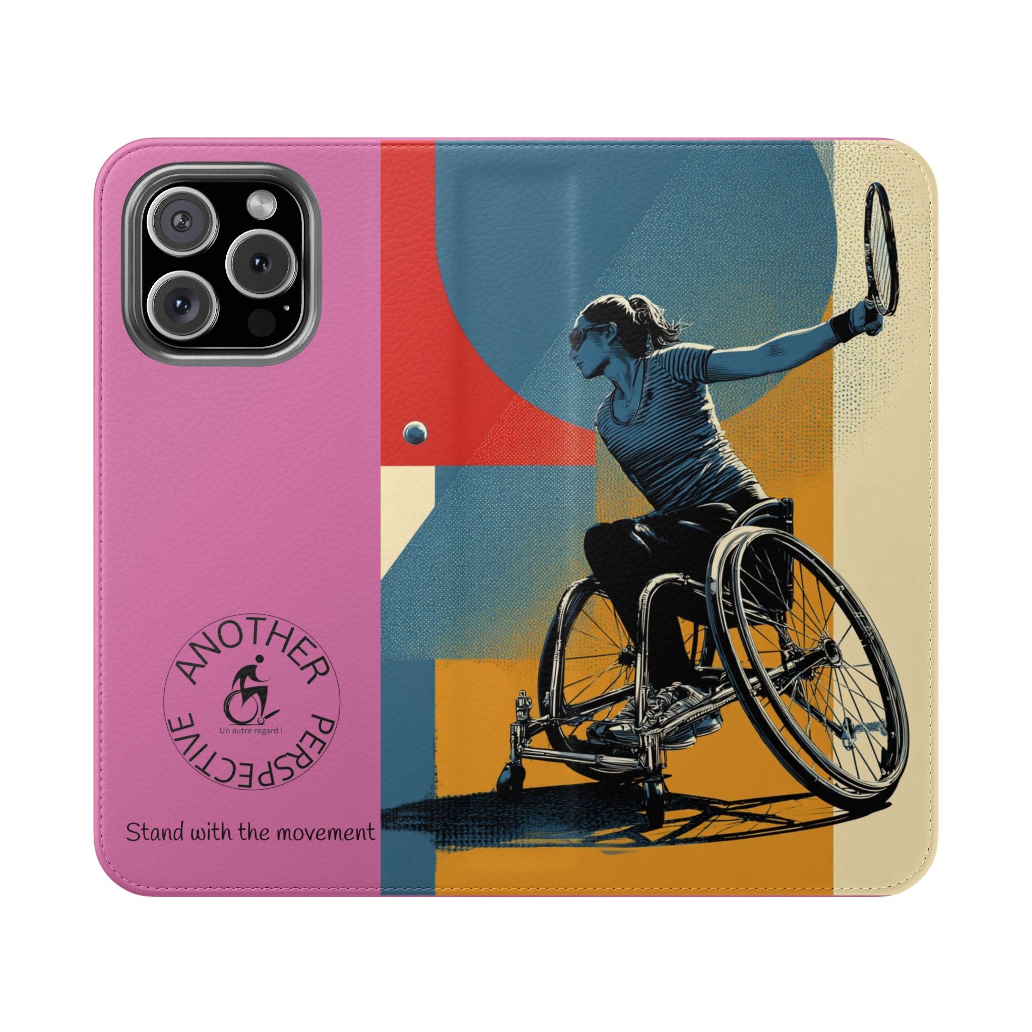Sporty Flip Case for Athletes Tennis, Phone Wallet Cover, Stylish Mobile Case, Perfect Gift for Sports Fans, Functional Design