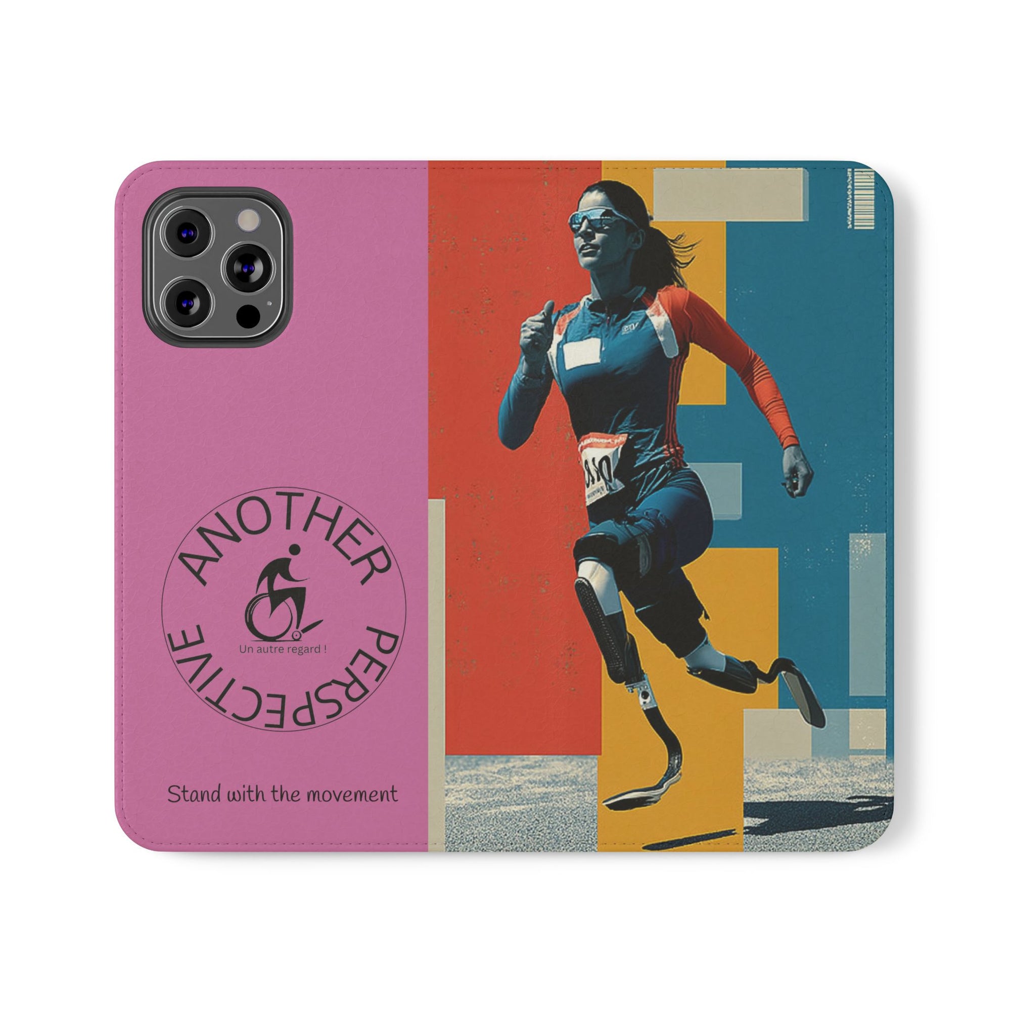Empowering Flip Cases for Smartphones Course| Stand with the Movement, Stylish Phone Cover, Unique Gift, Inclusive Design, Support Accessibility