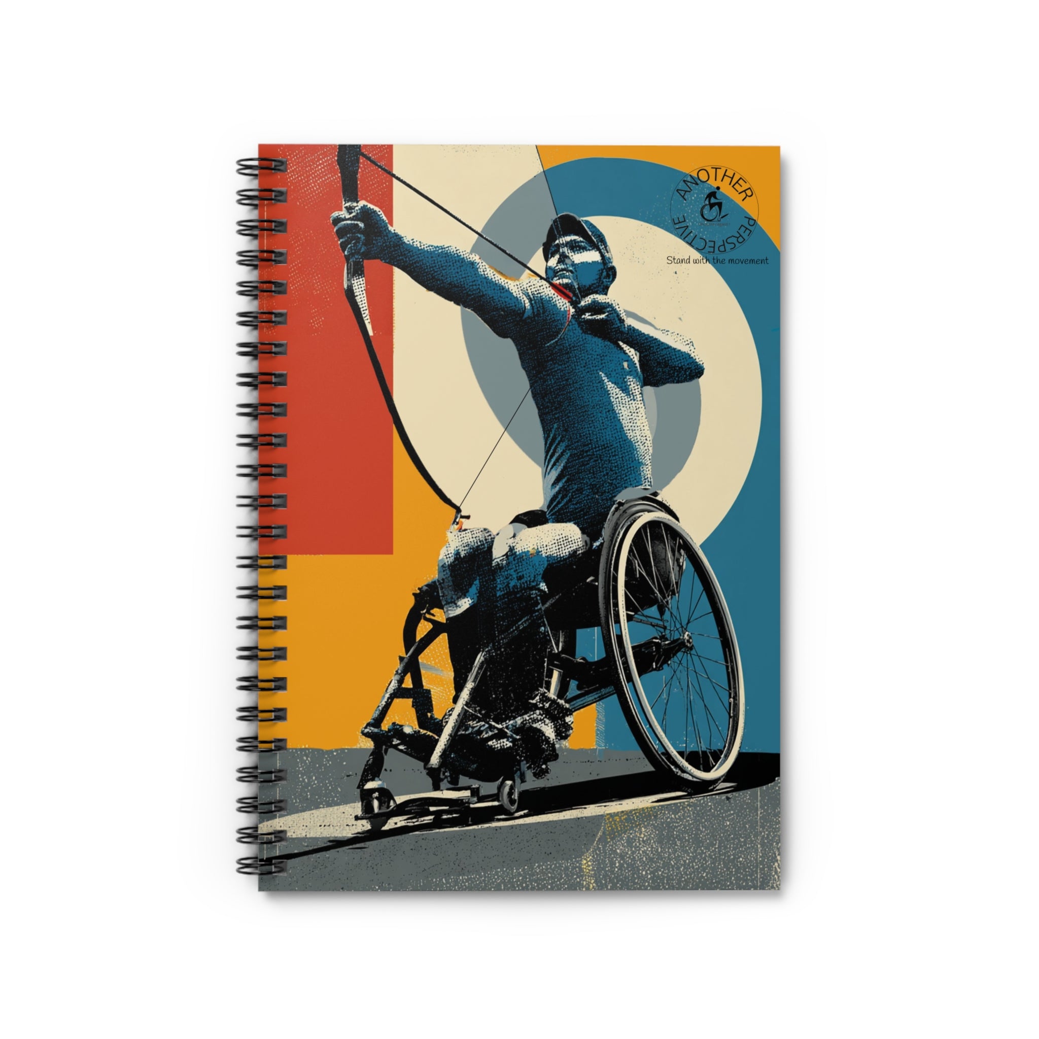 Inspirational Spiral Notebook Archery - Empowering Artwork, Ideal for Goal-Setting, Journaling, Gifts for Athletes, Rehab Tools, Women's Empowerment