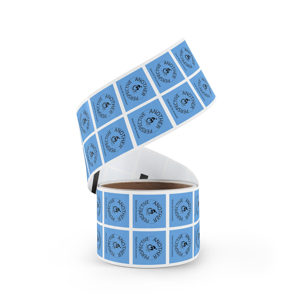 Empowerment Square Sticker Rolls - Perfect for Advocacy Campaigns, Fundraisers, Events, Awareness Initiatives, Gift Wrapping