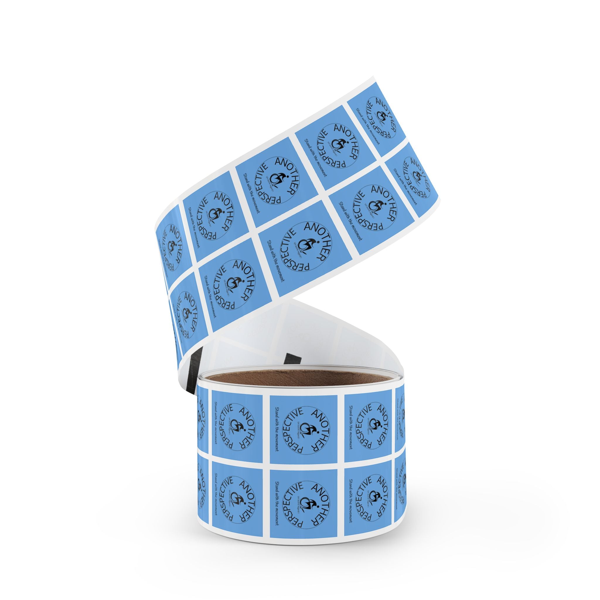 Empowerment Square Sticker Rolls - Perfect for Advocacy Campaigns, Fundraisers, Events, Awareness Initiatives, Gift Wrapping