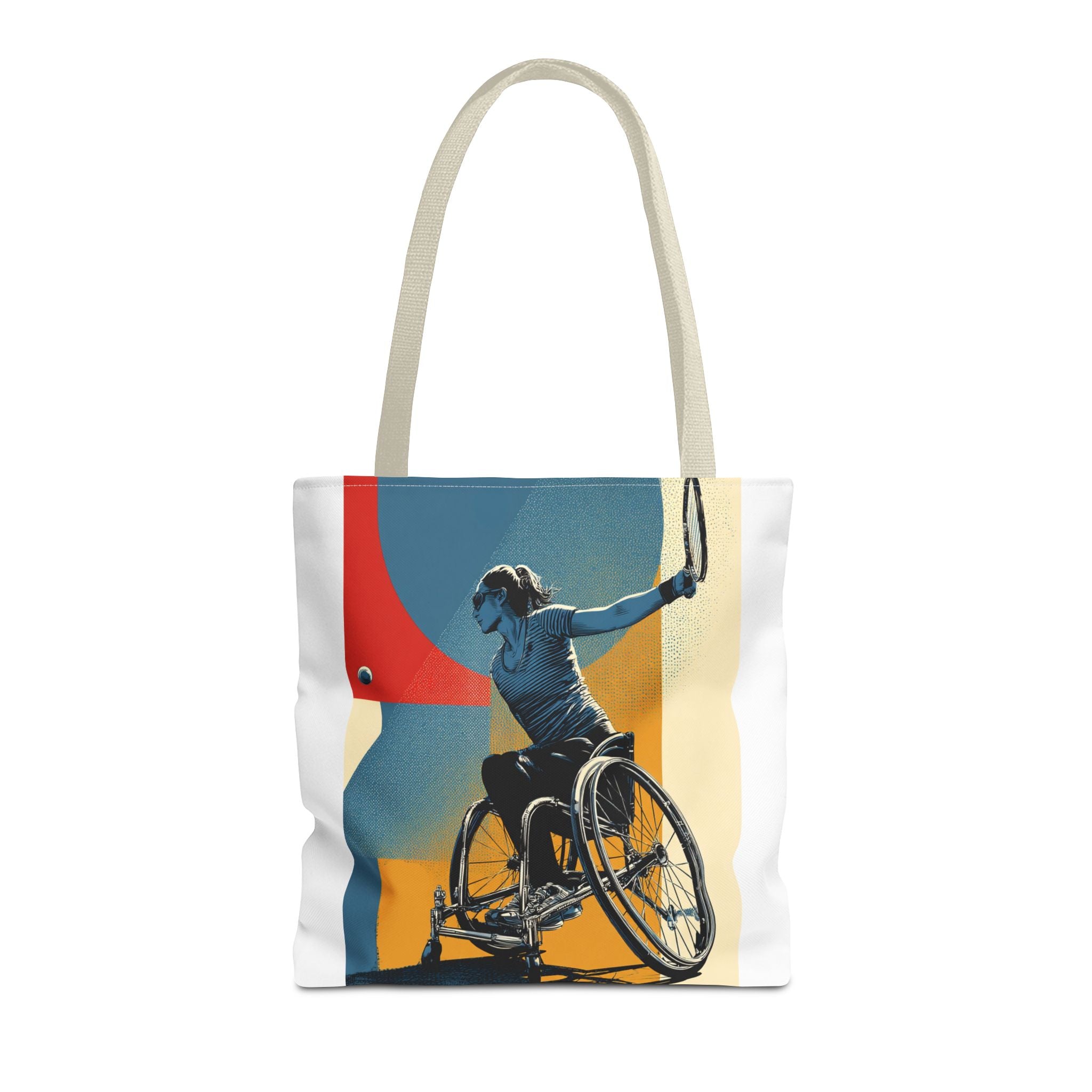 Inspirational Wheelchair Sports Tote Bag | Motivational Gym Bag, Everyday Use, Eco-Friendly Gift, Unique Sporty Design