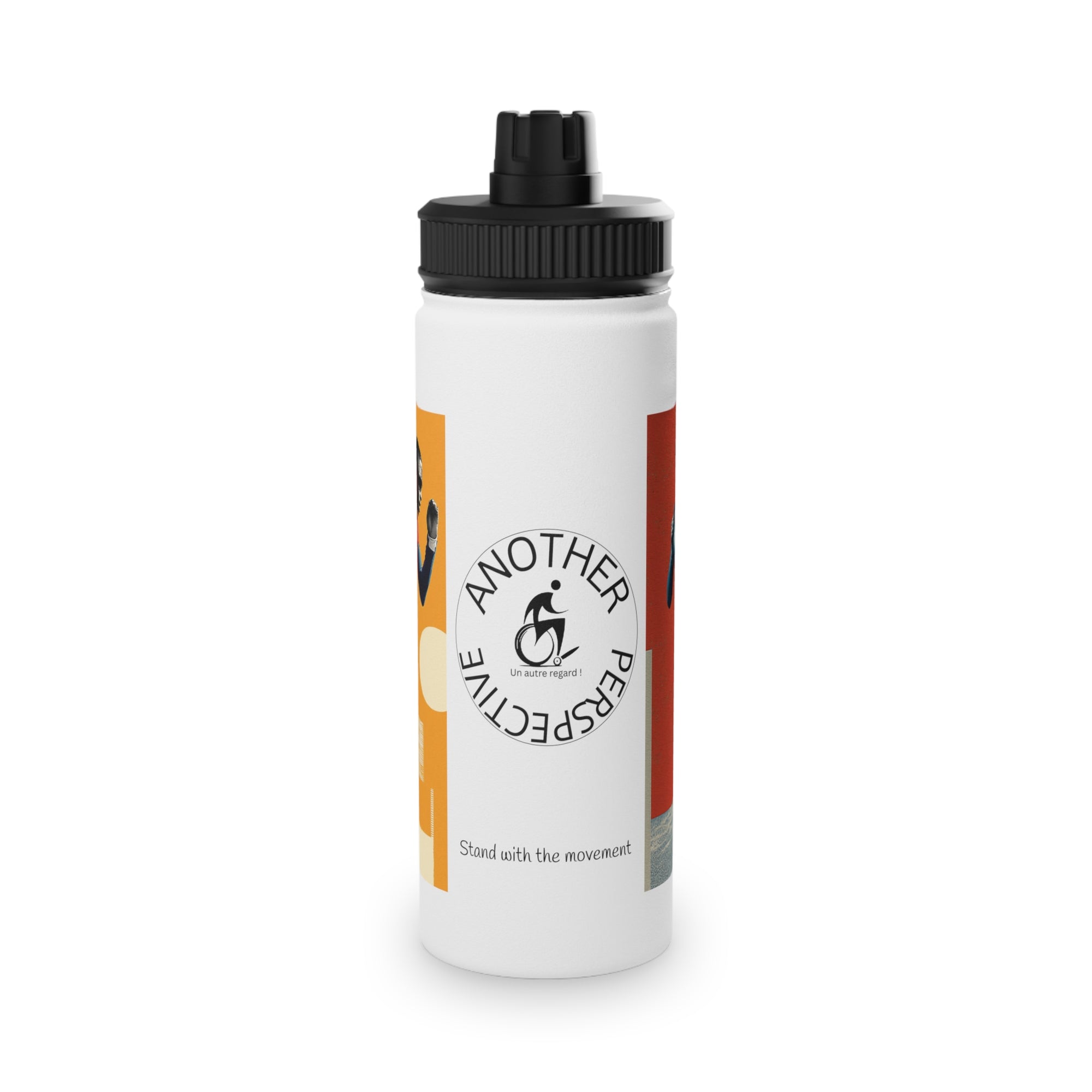 Vibrant Water Bottle Course, Stainless Steel Sports Bottle, Eco-Friendly Hydration, Outdoor Adventure Gear, Unique Gift for Cyclists