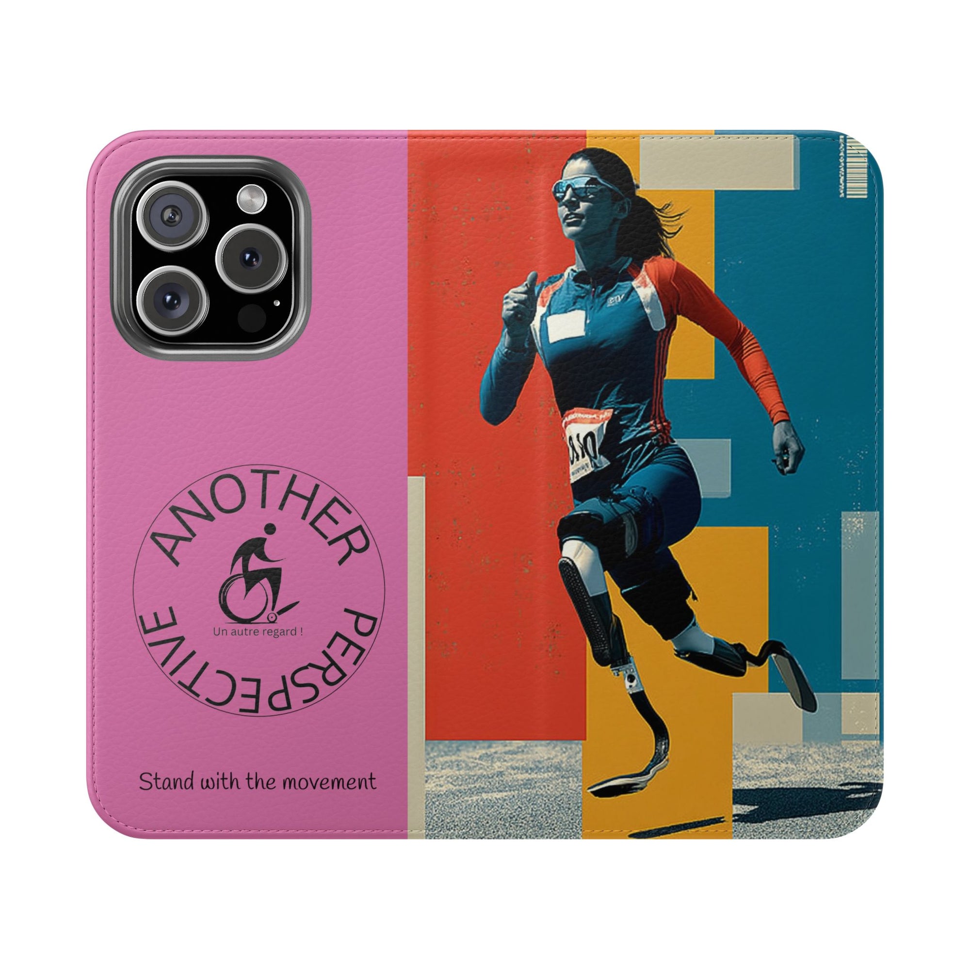 Empowering Flip Cases for Smartphones Course| Stand with the Movement, Stylish Phone Cover, Unique Gift, Inclusive Design, Support Accessibility