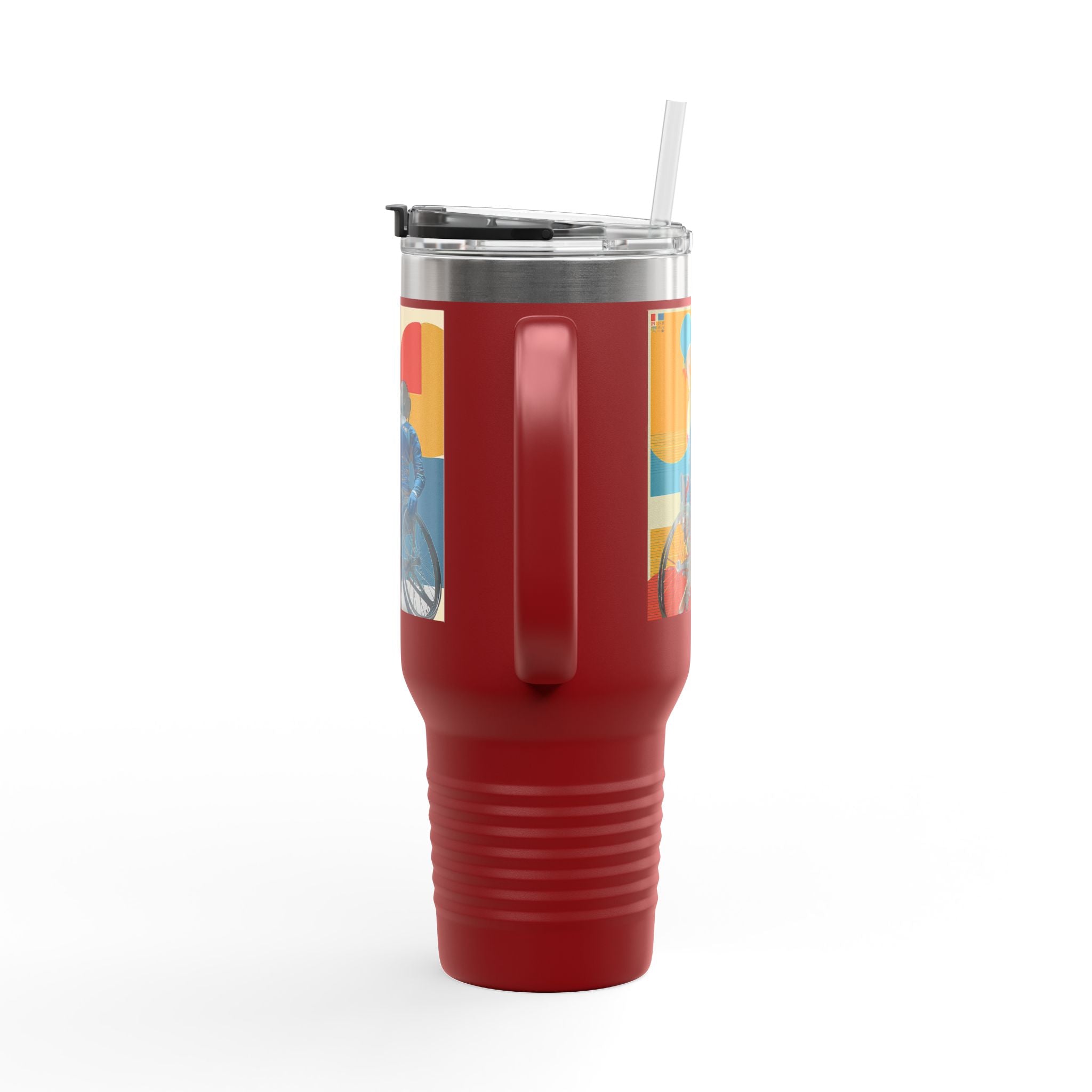 Vibrant Insulated Travel Mug, 40oz | Stylish Drinkware for Outdoor Adventures, Sports, Travel, Gifts
