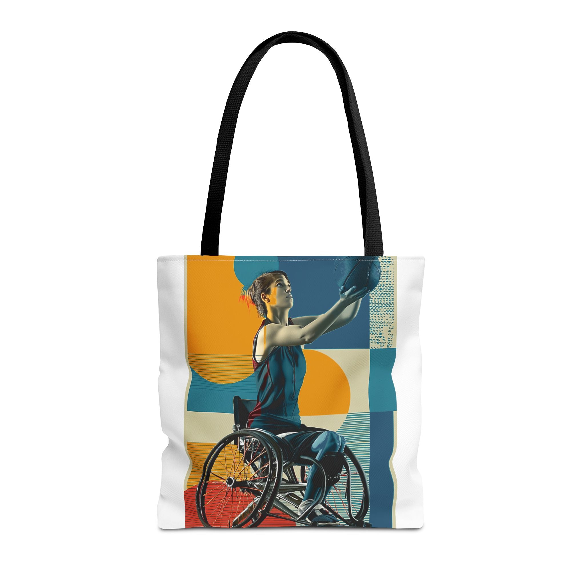 Inspirational Wheelchair Basket  Sports Tote Bag | Motivational Gym Bag, Everyday Use, Eco-Friendly Gift, Unique Sporty Design