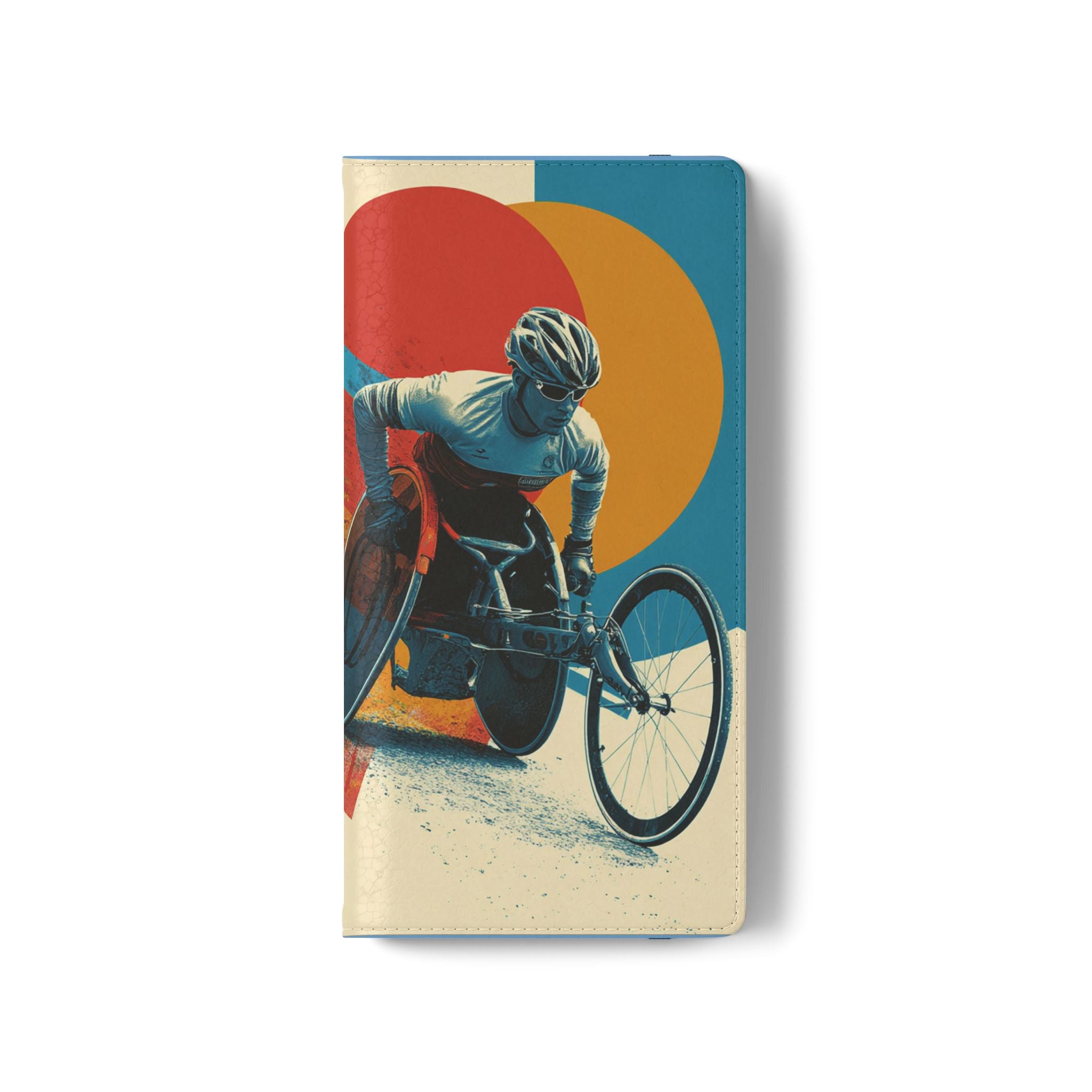 Mobility Advocate Flip Case for Phone Wheelchair, Supportive Gift for Activists, Stylish Wallet Phone Case, Perfect for Everyday Use